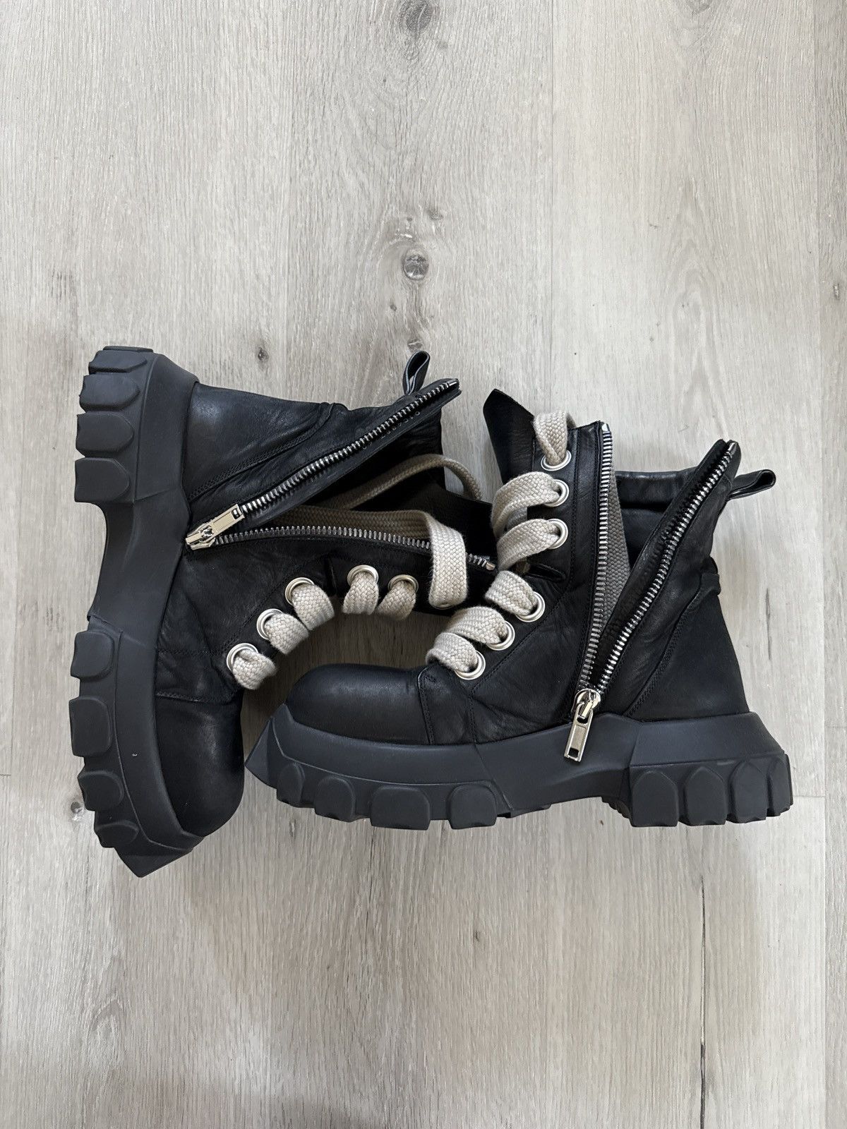 Rick Owens Bozo Tractor Jumbo Laced Boots