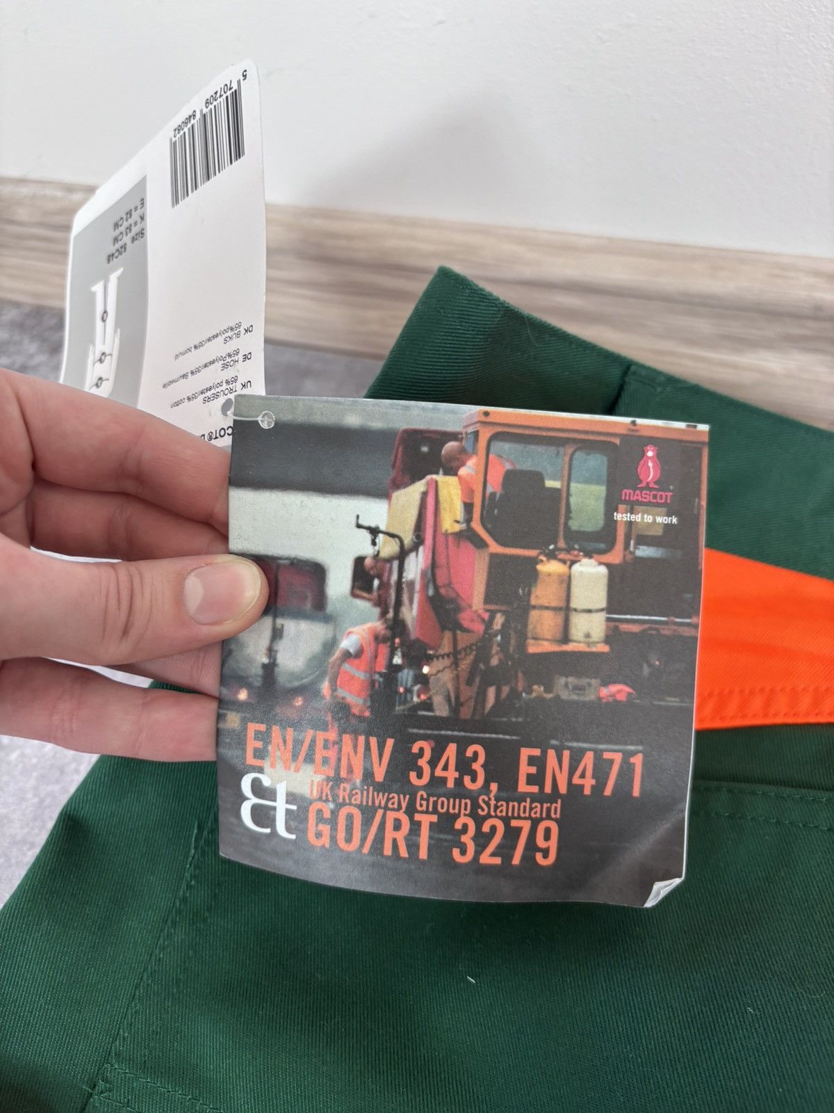 Other Mascot Men’s NWT Reflective Green/Orange Safety Cargo Pants Size US 32 / EU 48 - 19 Thumbnail