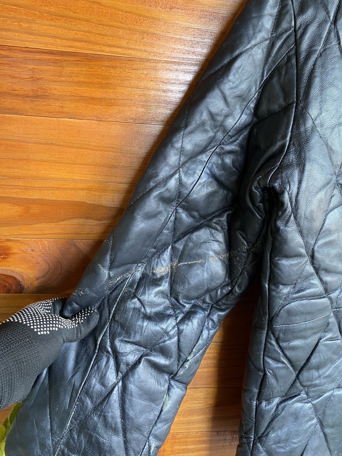 Redmoon Redmoon Quilted Leather Jacket Black Japanese Leather Size US S / EU 44-46 / 1 - 20 Thumbnail