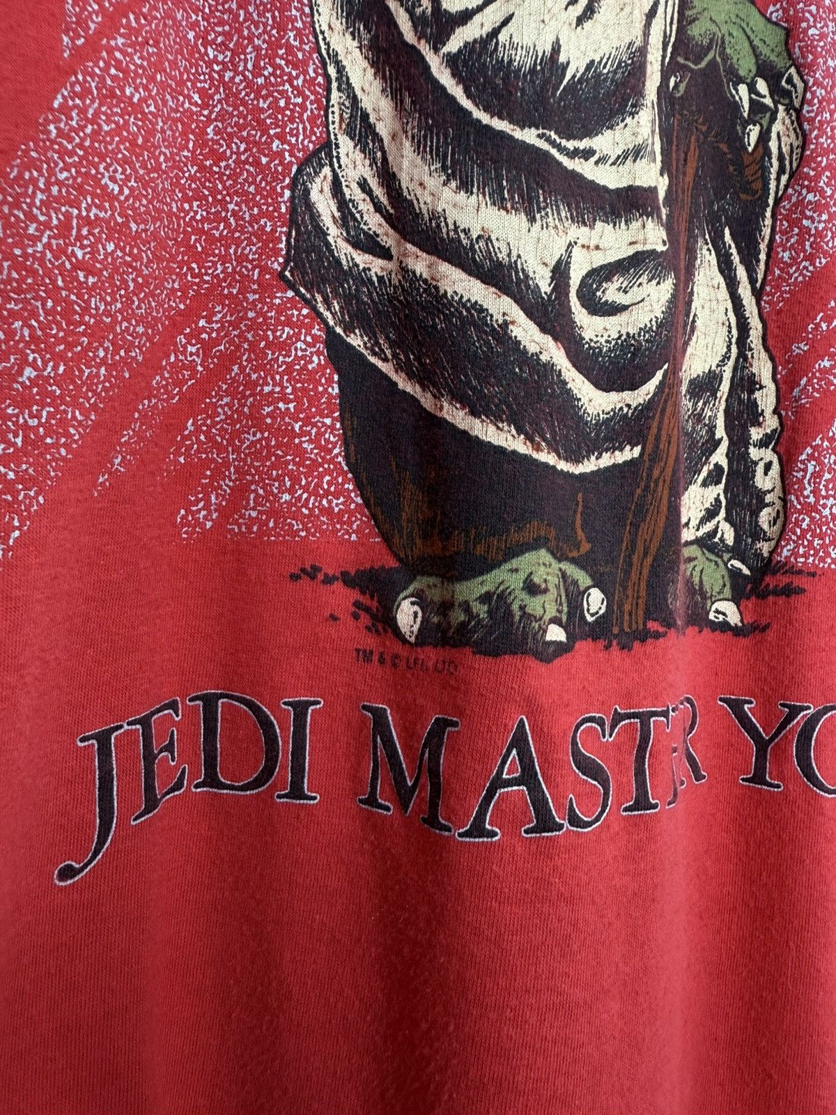 Vintage Vintage 80’s Yoda Star Wars T-Shirt Size Medium Size US M / EU 48-50 / 2 - 3 Thumbnail
