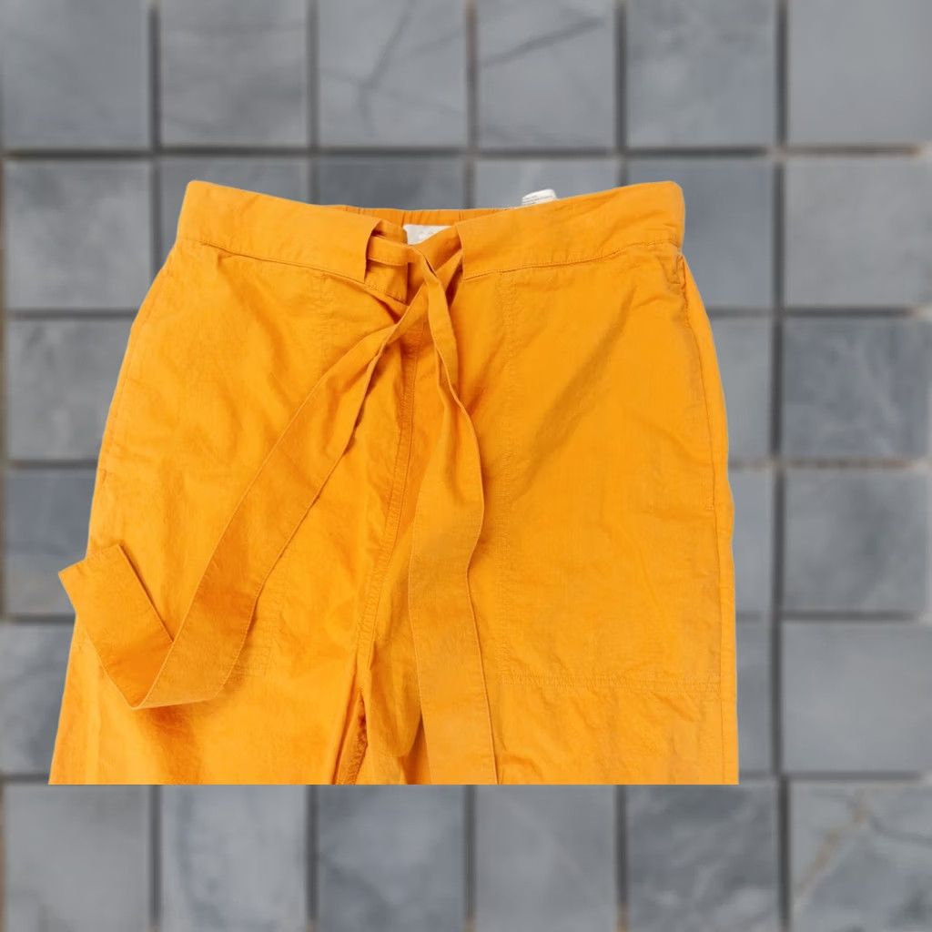 Cos COS Women's Pants Wide-Leg Drawstring Orange 4 Casual Lightweight Cotton Chino Vintage-None Size 27" / US 4 / IT 40 - 1 Thumbnail