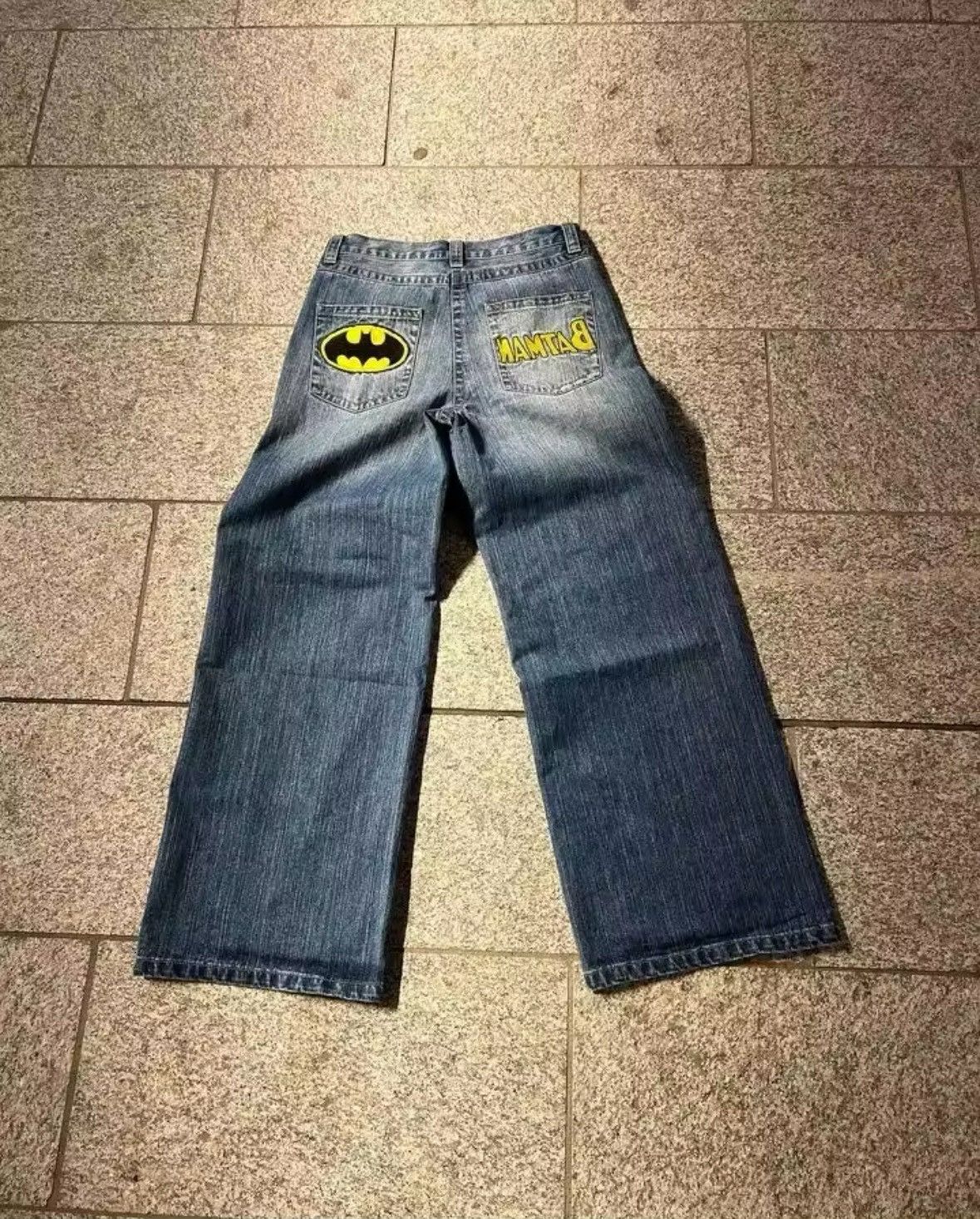 The Unbranded Brand Denim batman jeans Size US 34 / EU 50 - 3 Thumbnail