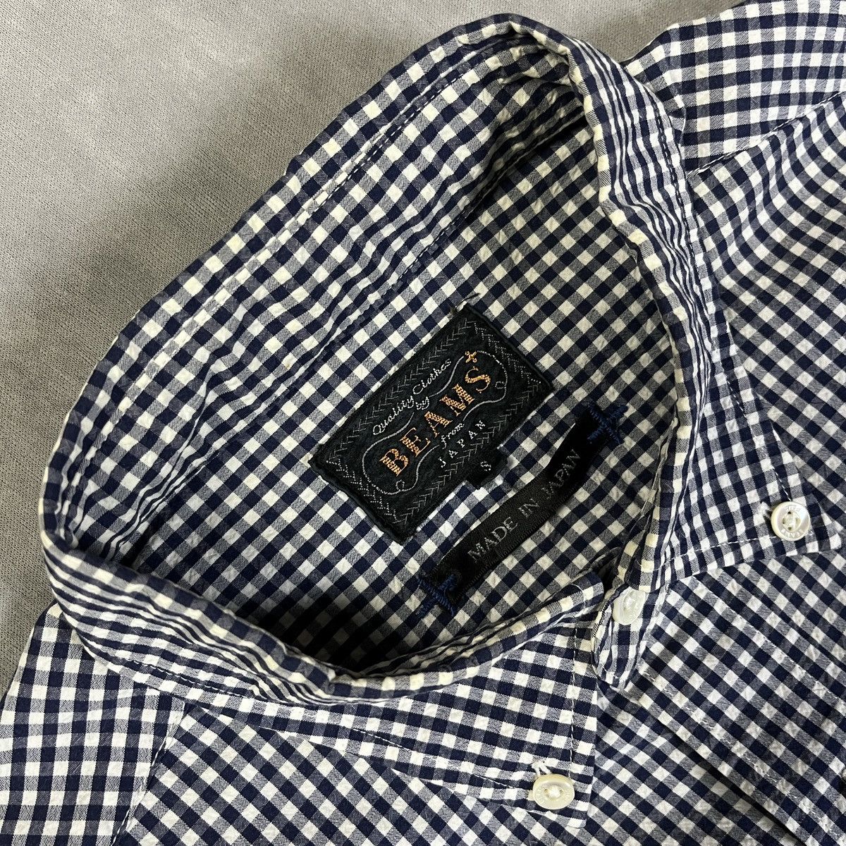 Beams Plus 2000s BEAMS PLUS Men’s Broad Gingham Check Button Down Shirt Size US S / EU 44-46 / 1 - 5 Thumbnail