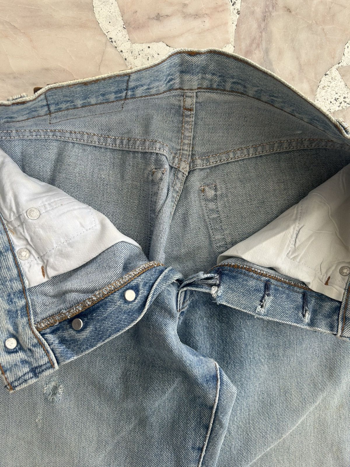 Levi's Levis Vintage 501xx Japan Ripped Jeans Size 24" / US 00 / IT 34 - 8 Thumbnail