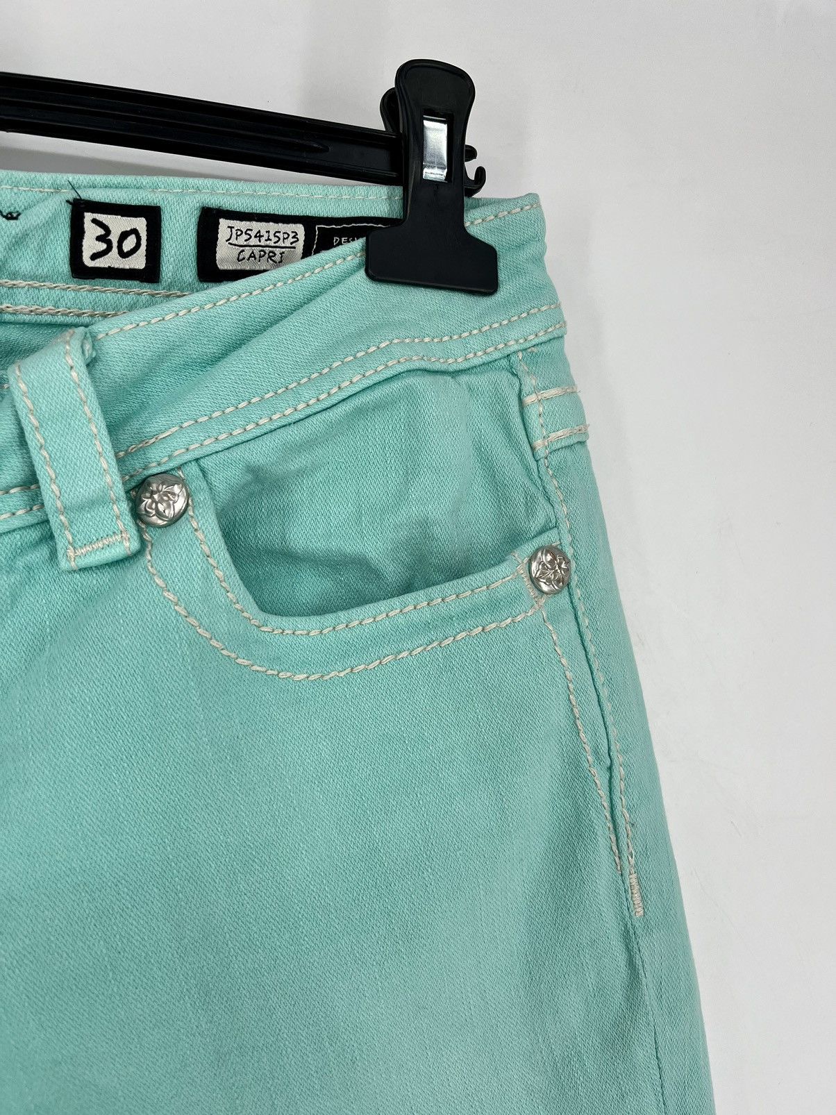 Japanese Brand × Miss Me Miss Me Easy cropped Jeans Women's Size 30 Blue Denim Size 30" / US 8 / IT 44 - 3 Thumbnail