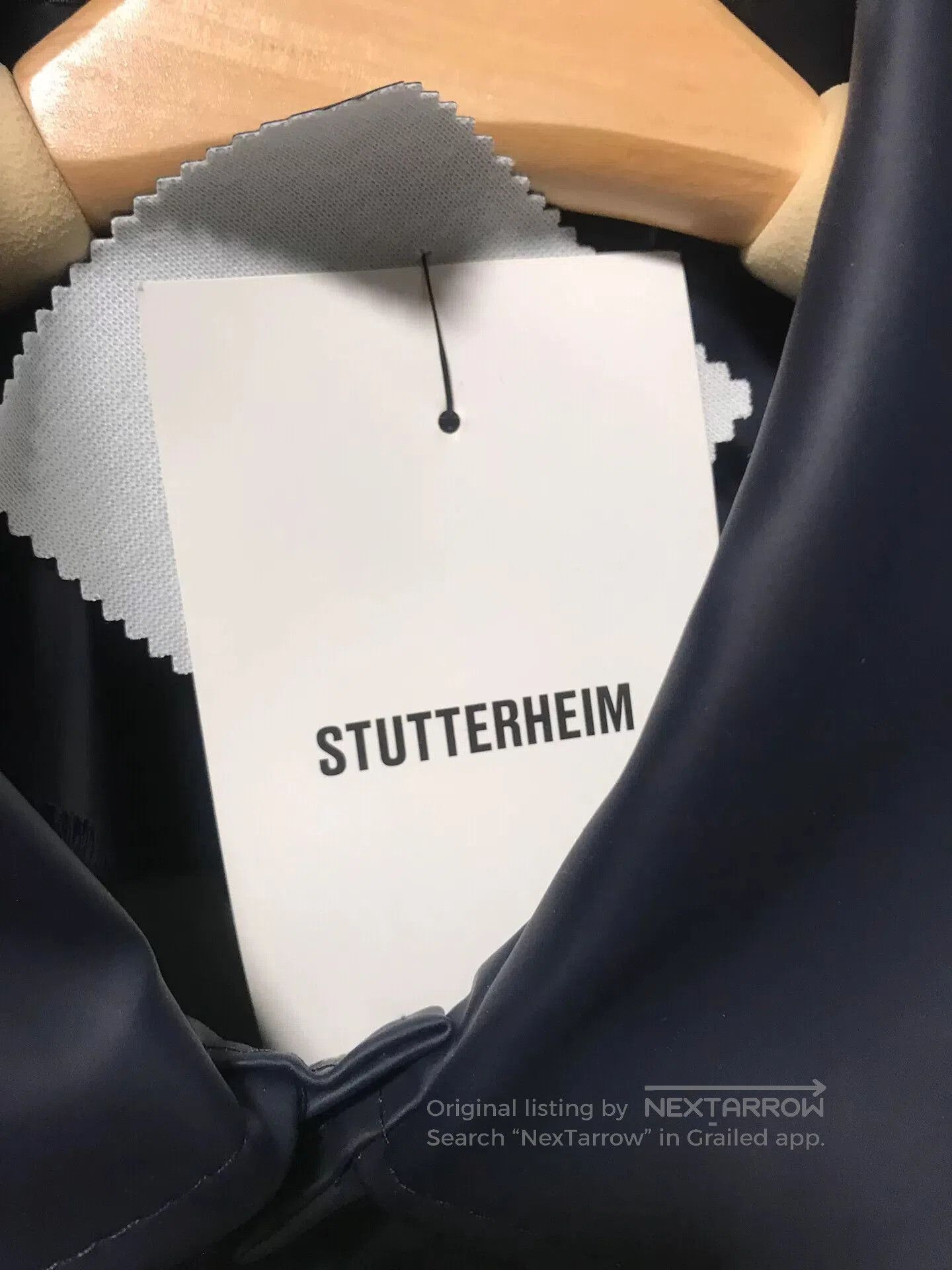 Stutterheim navy raincoat from stutterheim brand. Size US L / EU 52-54 / 3 - 2 Thumbnail