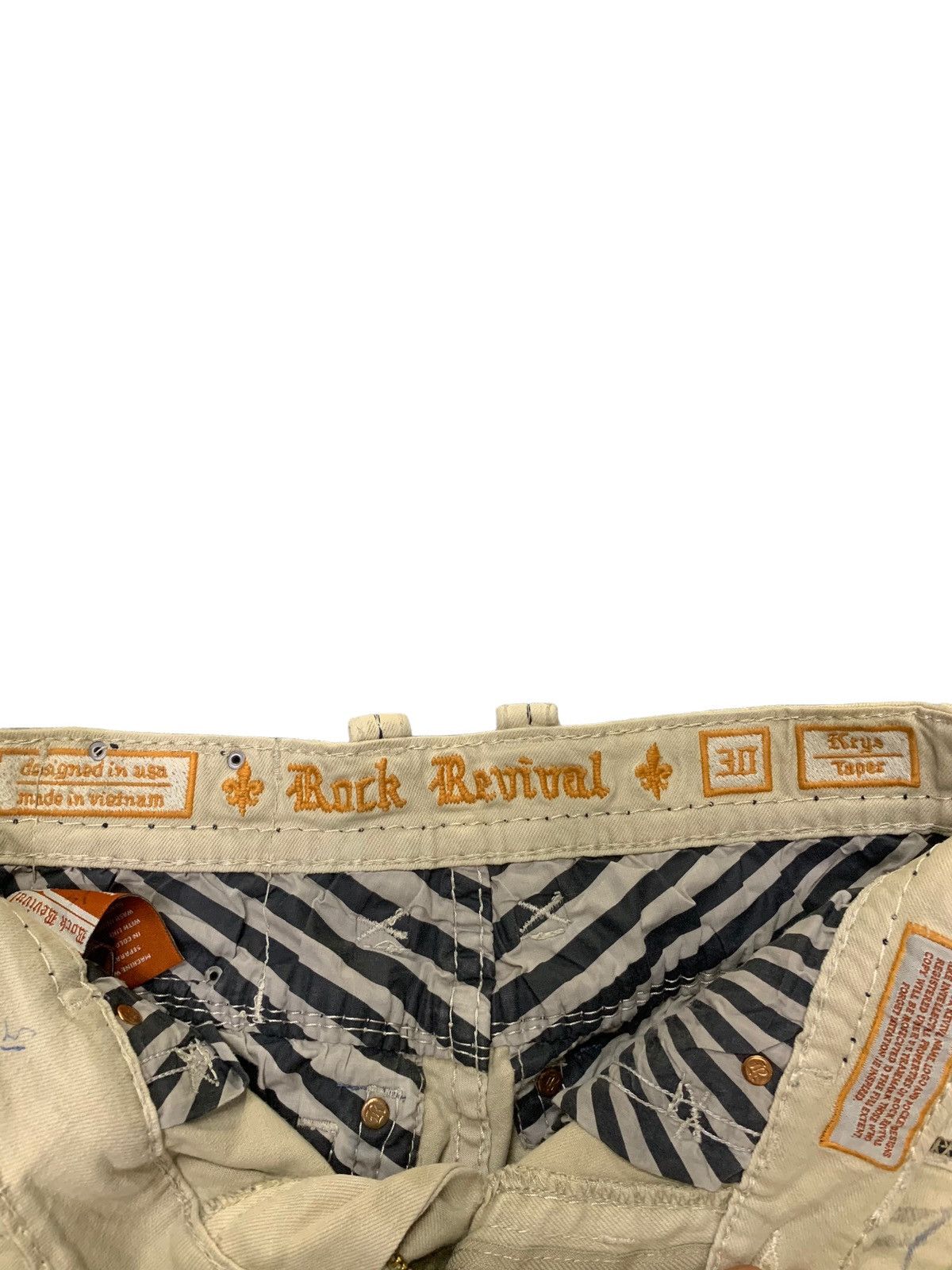 Japanese Brand × Rock Revival Vintage Rock Revival Heavy Stitch Dagger Craft Tapered Jeans Size US 30 / EU 46 - 11 Thumbnail