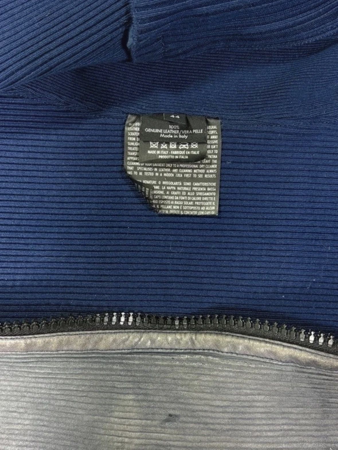 Gucci SS10 Runway Blue Leather Jacket by Gucci Size S / US 4 / IT 40 - 6 Thumbnail