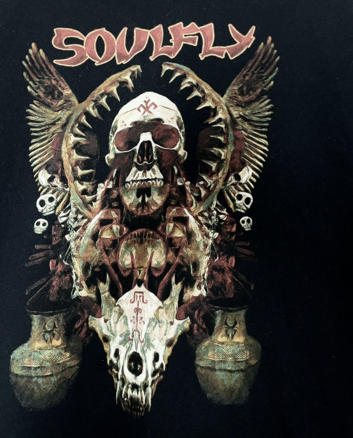 Vintage Vintage Soulfly Tshirt Size XL Black Size US XL / EU 56 / 4 - 5 Thumbnail