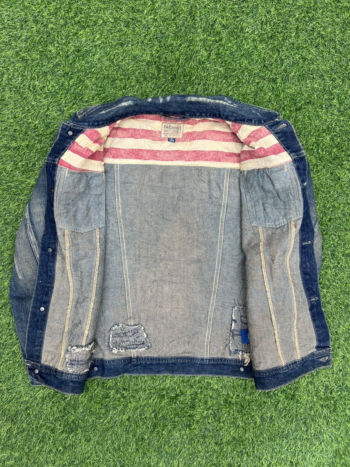 Polo Ralph Lauren Polo Ralph Lauren Distressed American 🇺🇸 Denim Trucker Jacket Size US M / EU 48-50 / 2 - 7 Thumbnail
