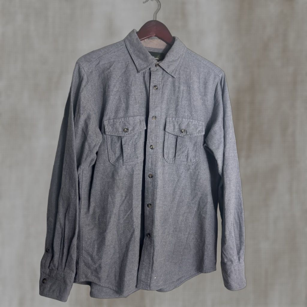 Eddie Bauer Eddie Bauer Shirt Mens M Gray Blue Long Sleeve Button Front Two Pocket Outdoor Size US M / EU 48-50 / 2 - 1 Thumbnail
