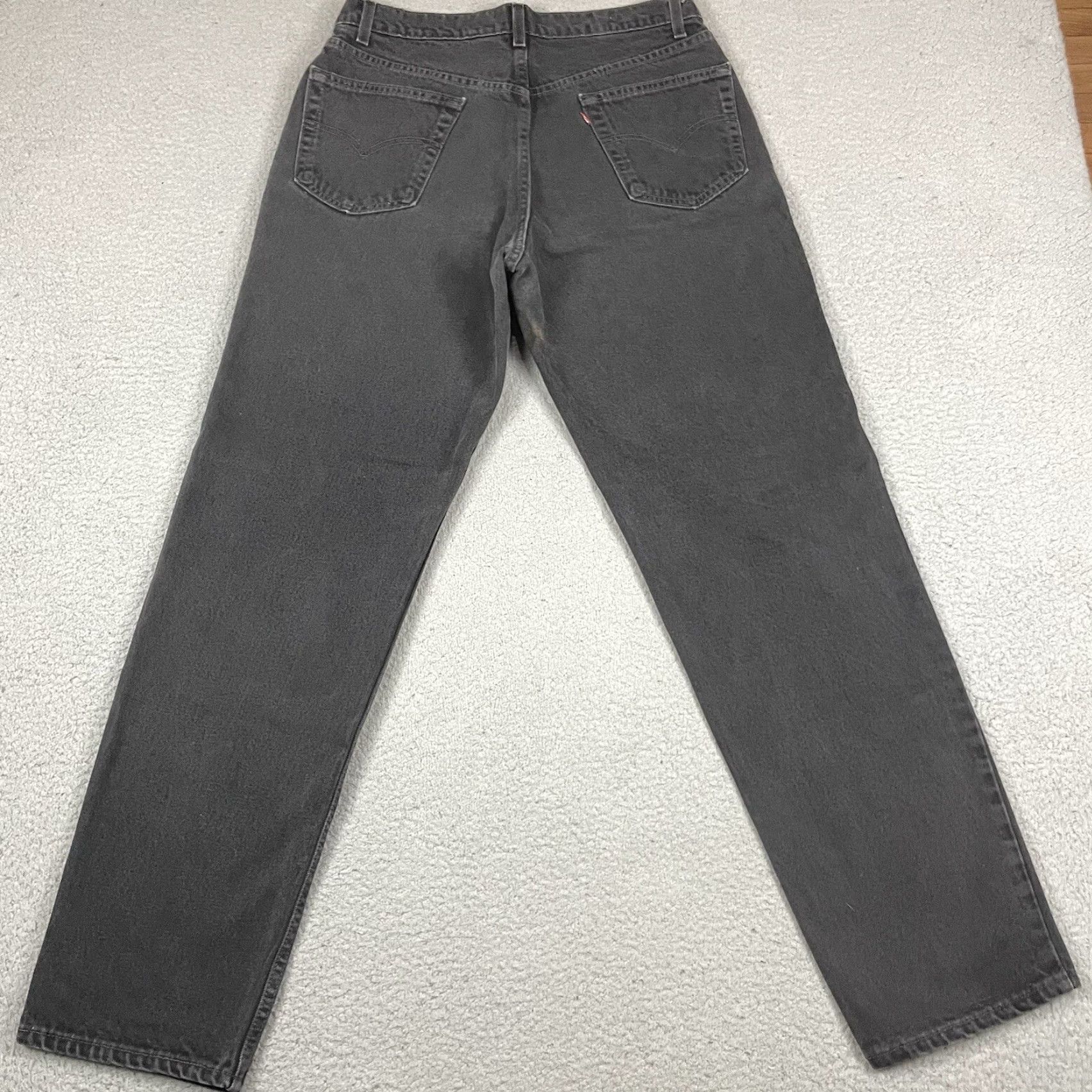 Levi's VINTAGE Levi's Jeans Mens 36x34 Black 550 Relaxed Dark Wash Denim Straight 5-Pocket Jeans Mens Levi's 550 Vintage 90s? Size US 36 / EU 52 - 7 Thumbnail