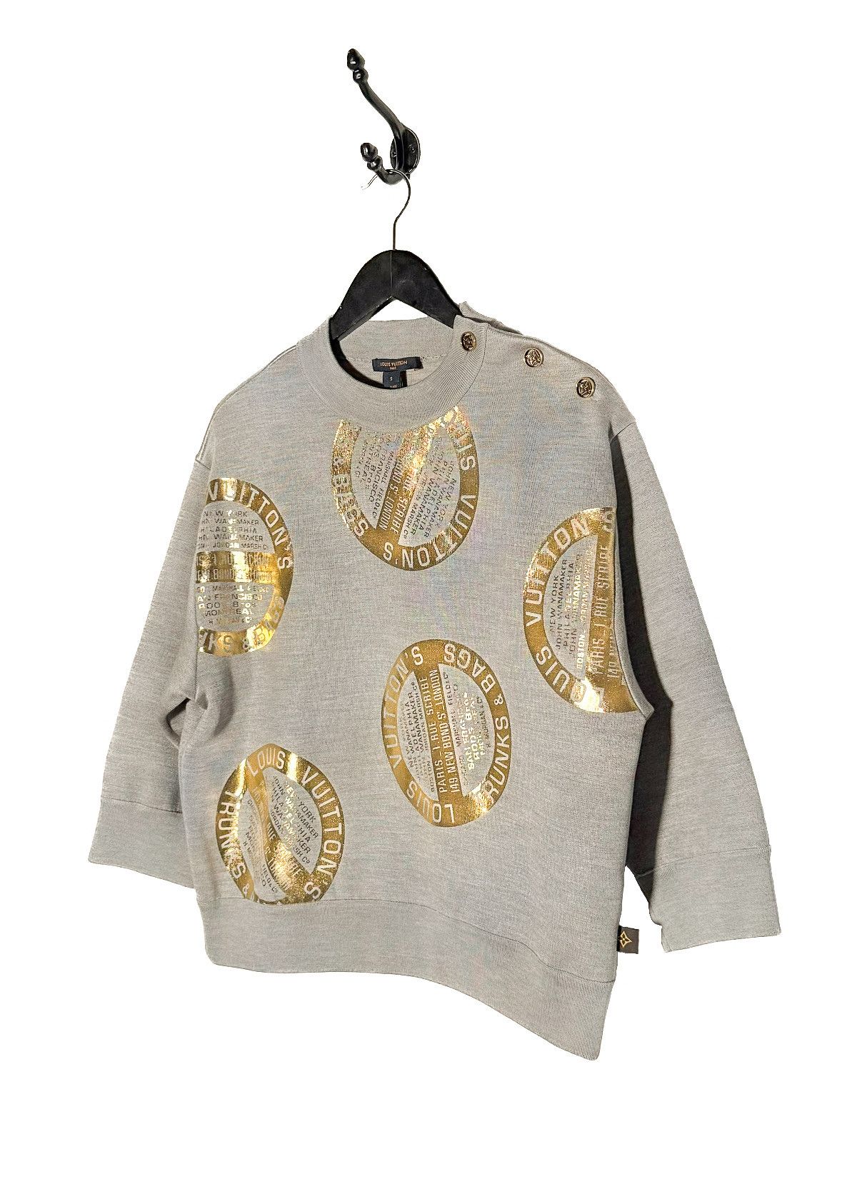 Louis Vuitton Louis Vuitton 2020 Trunks & Bags Metallic Print Silk Sweat Size S / US 4 / IT 40 - 2 Thumbnail