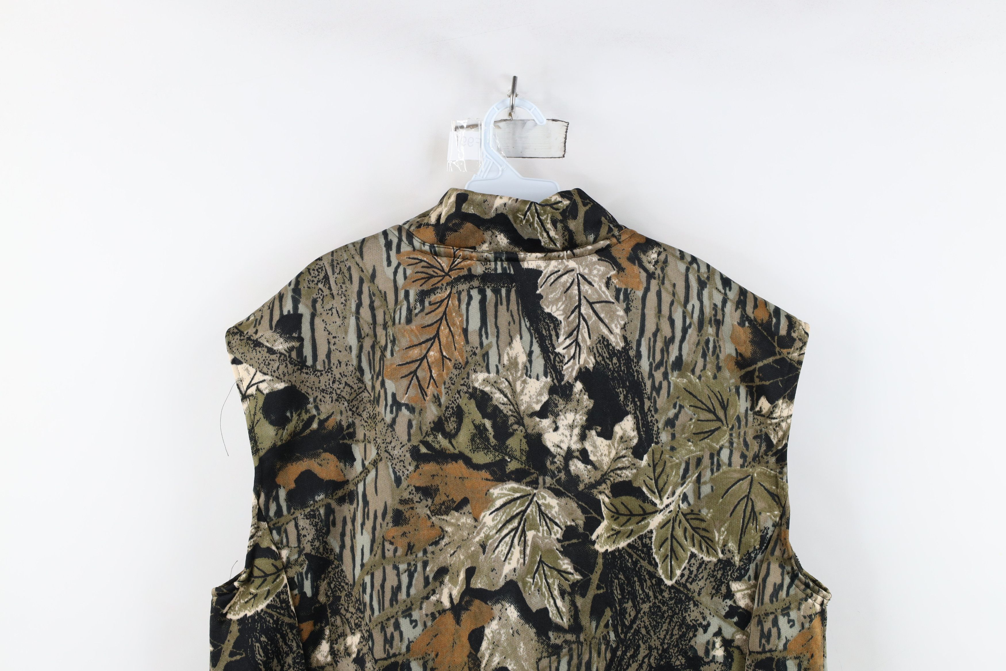Vintage Vintage 90s Streetwear Cloth Camouflage Full Zip Vest Jacket Size US XXL / EU 58 / 5 - 13 Thumbnail