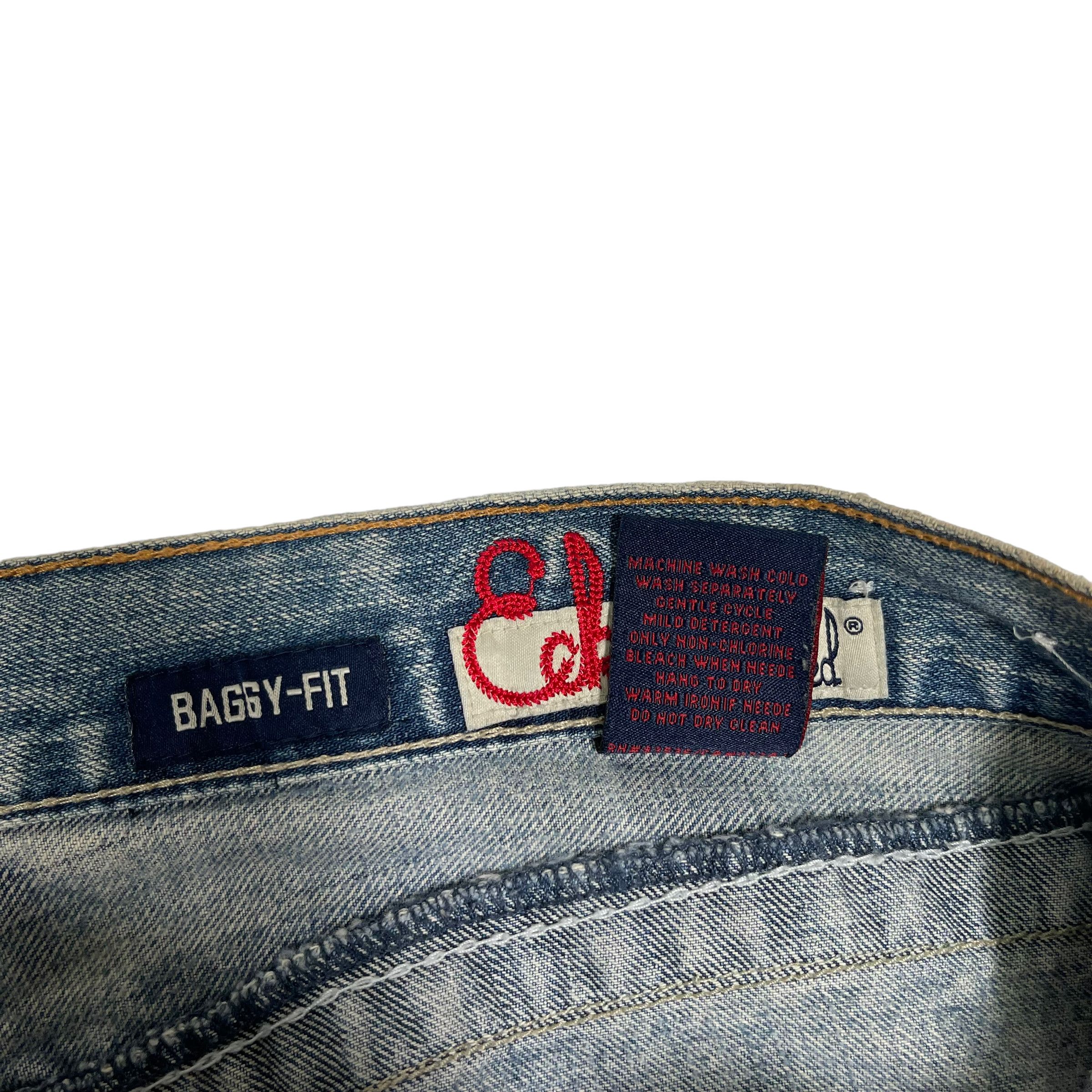 Ecko Unltd. × JNCO Ecko Unlimited Baggy Skater Vintage Y2K Sick Denim Pants Size US 34 / EU 50 - 9 Thumbnail