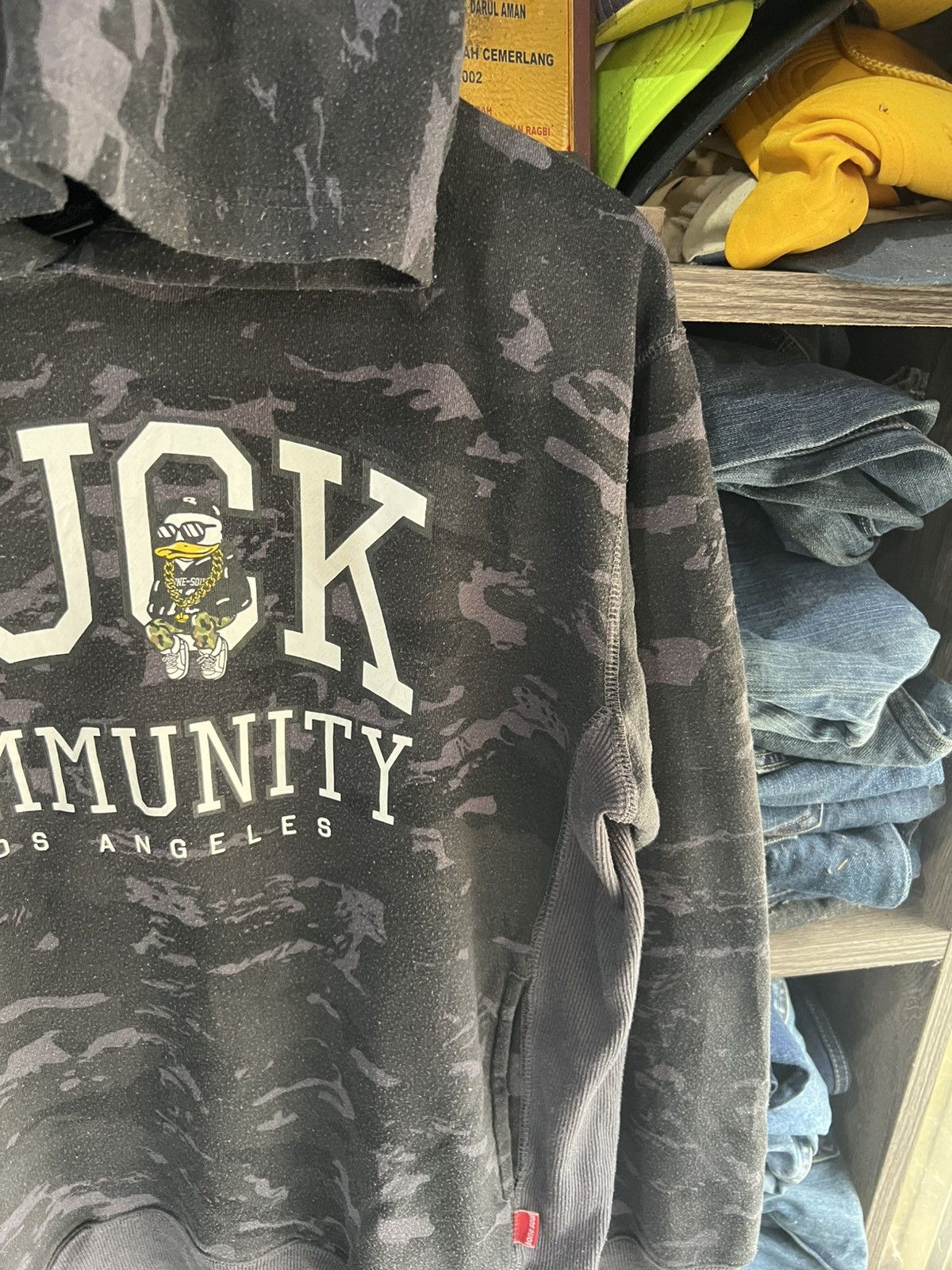Cartoon Network 🔥B One Soul Duck Community Camo Hoodie Size US L / EU 52-54 / 3 - 5 Thumbnail
