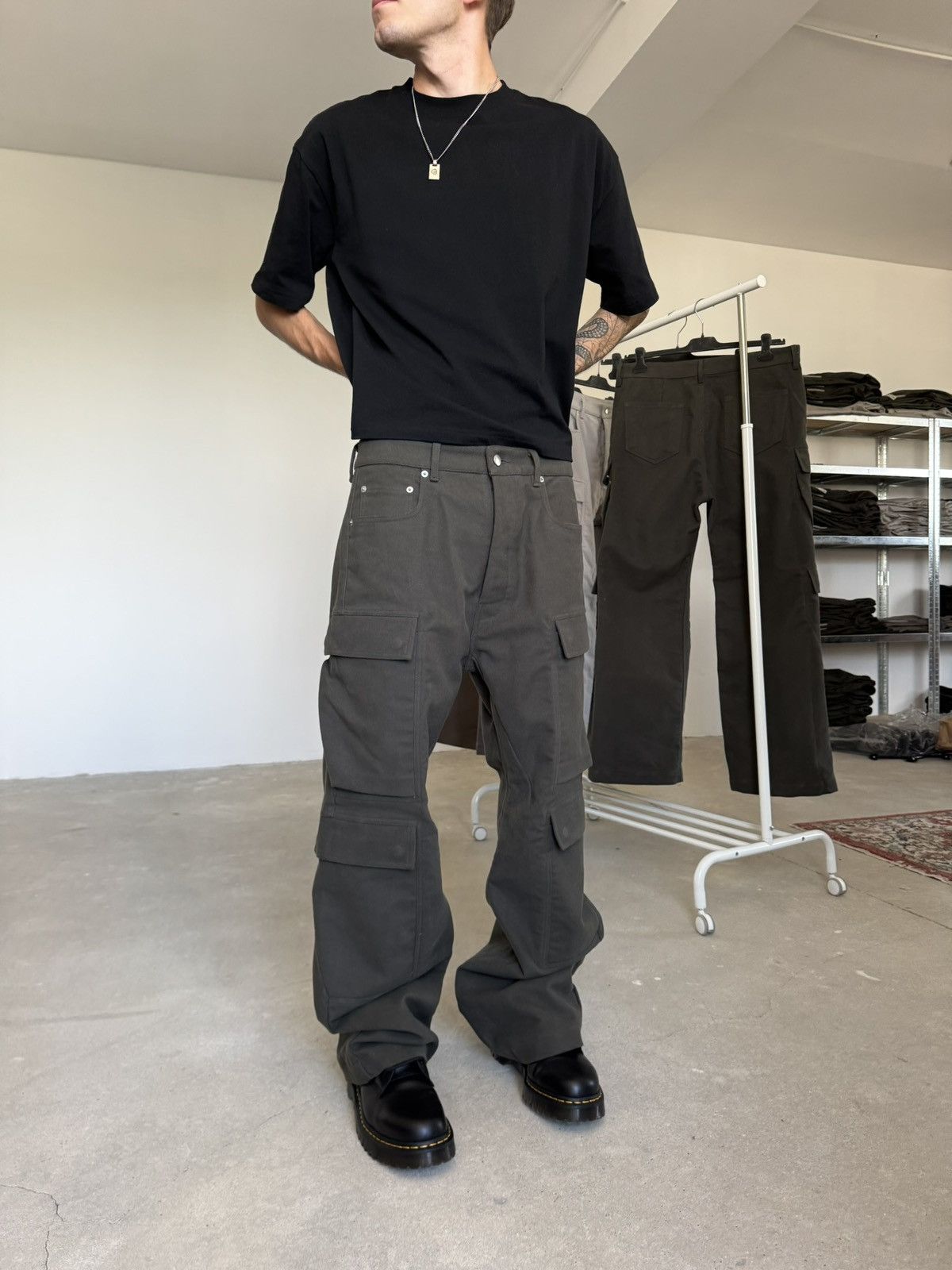 Rick Owens FW25 Rick Owens Double Cargo Pants Size US 32 / EU 48 - 11 Thumbnail