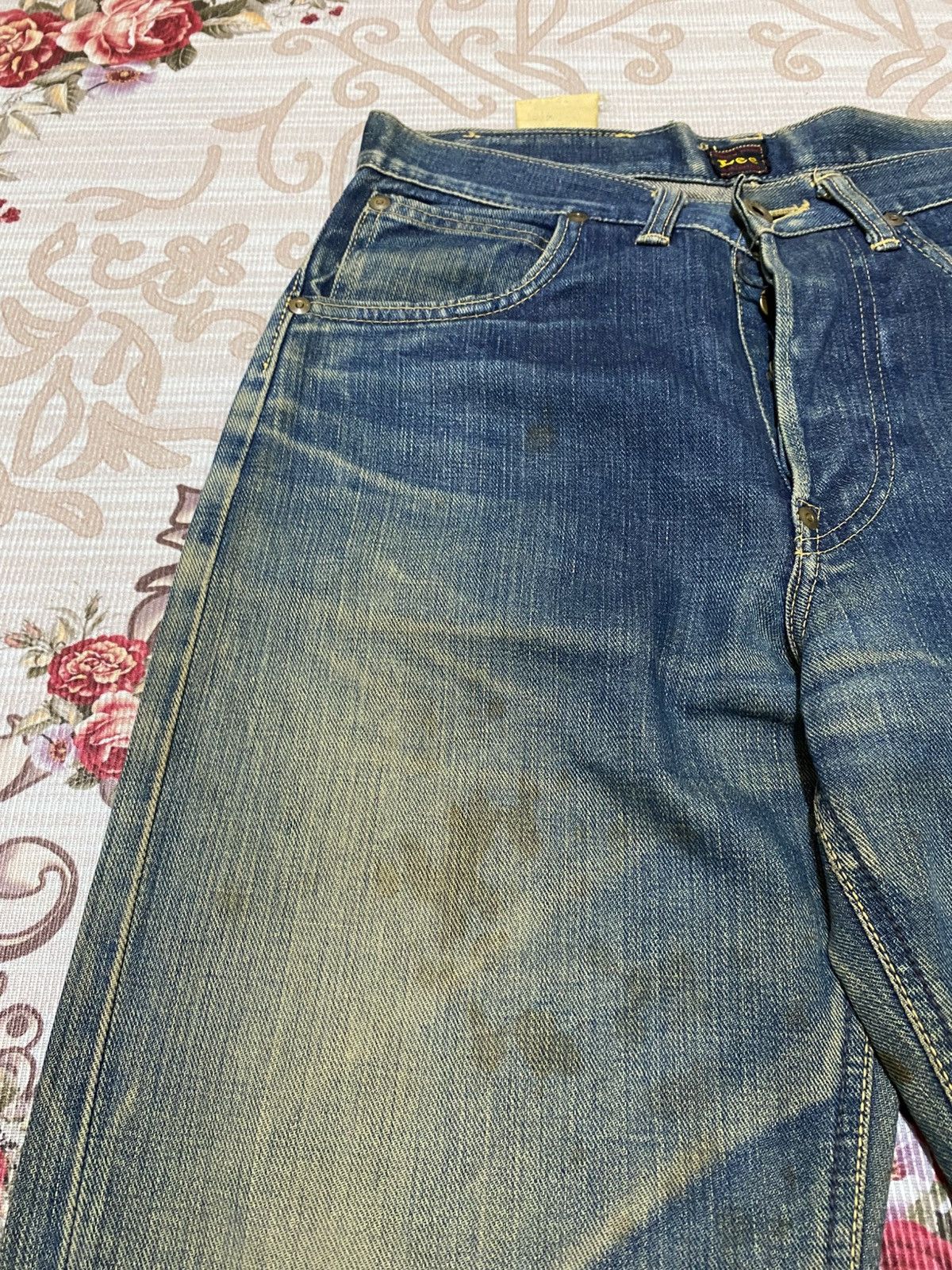 Lee 40s Repro Lee Cowboy Distressed Selvedge Denim Size US 29 - 8 Thumbnail