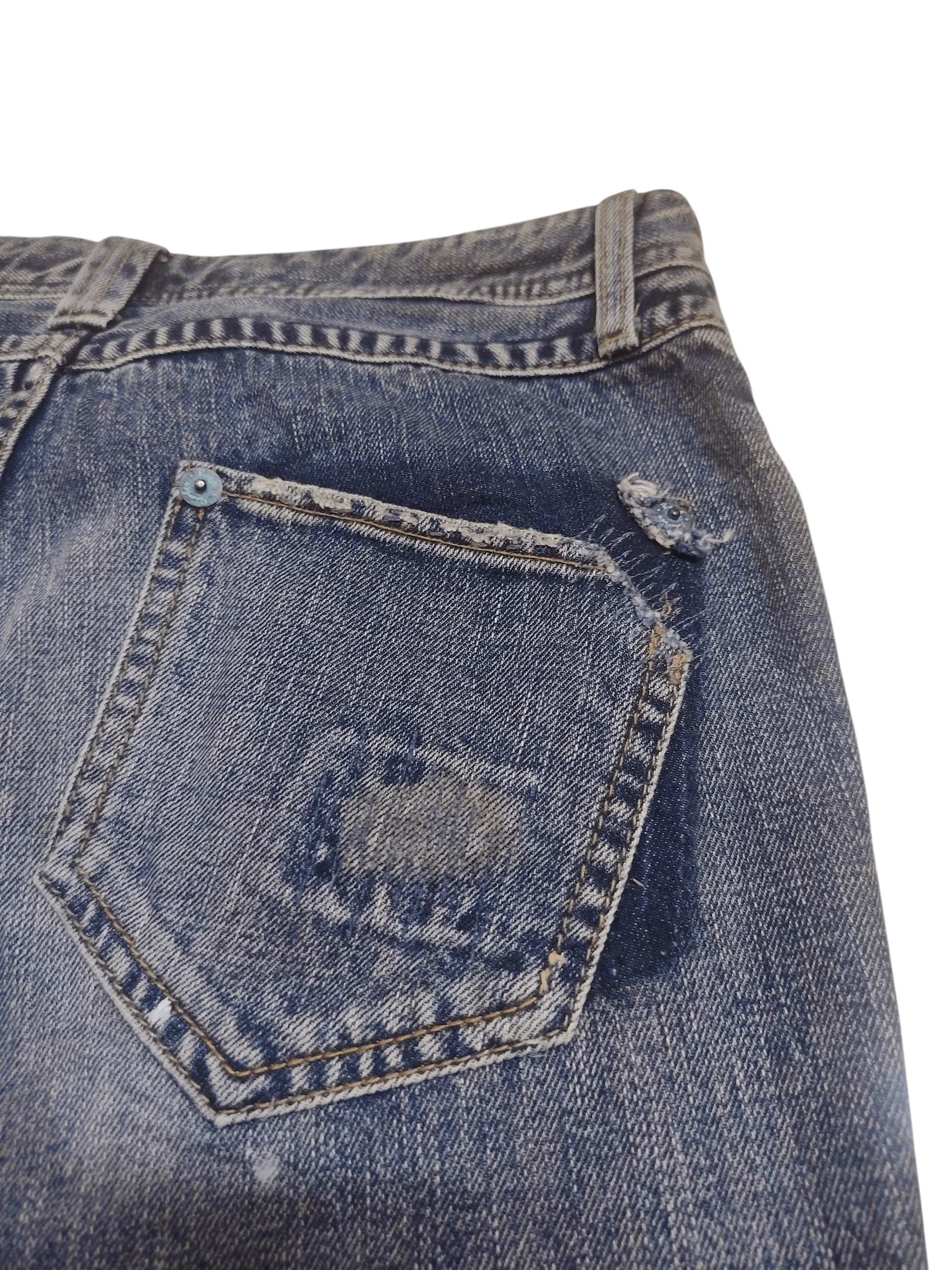 Undercover Rare!!! Back Number Patchwork Boro Flared Jeans Distressed Size US 32 / EU 48 - 14 Thumbnail
