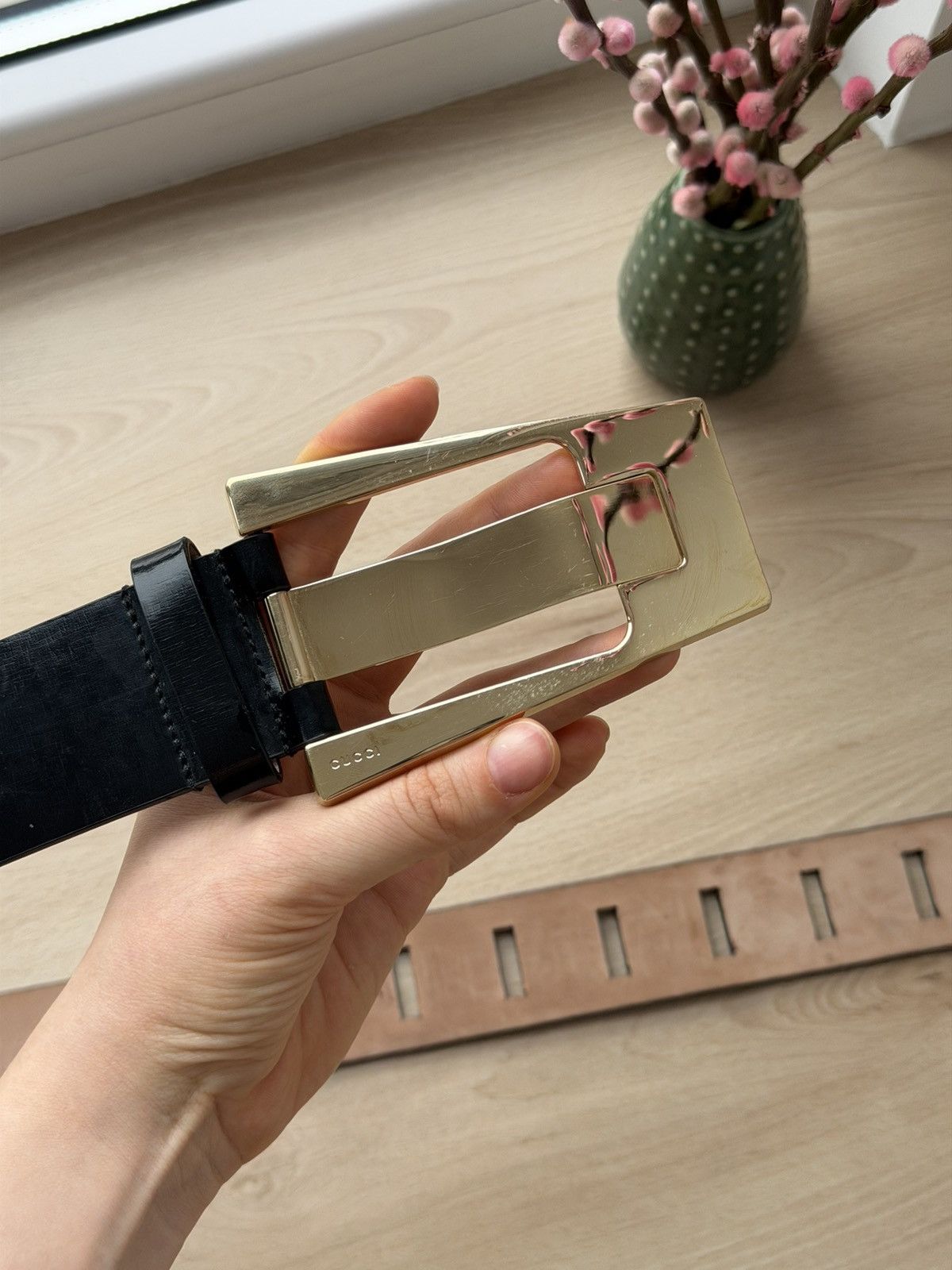 Gucci Gucci Black Patent Buckle Belt Size ONE SIZE - 4 Thumbnail