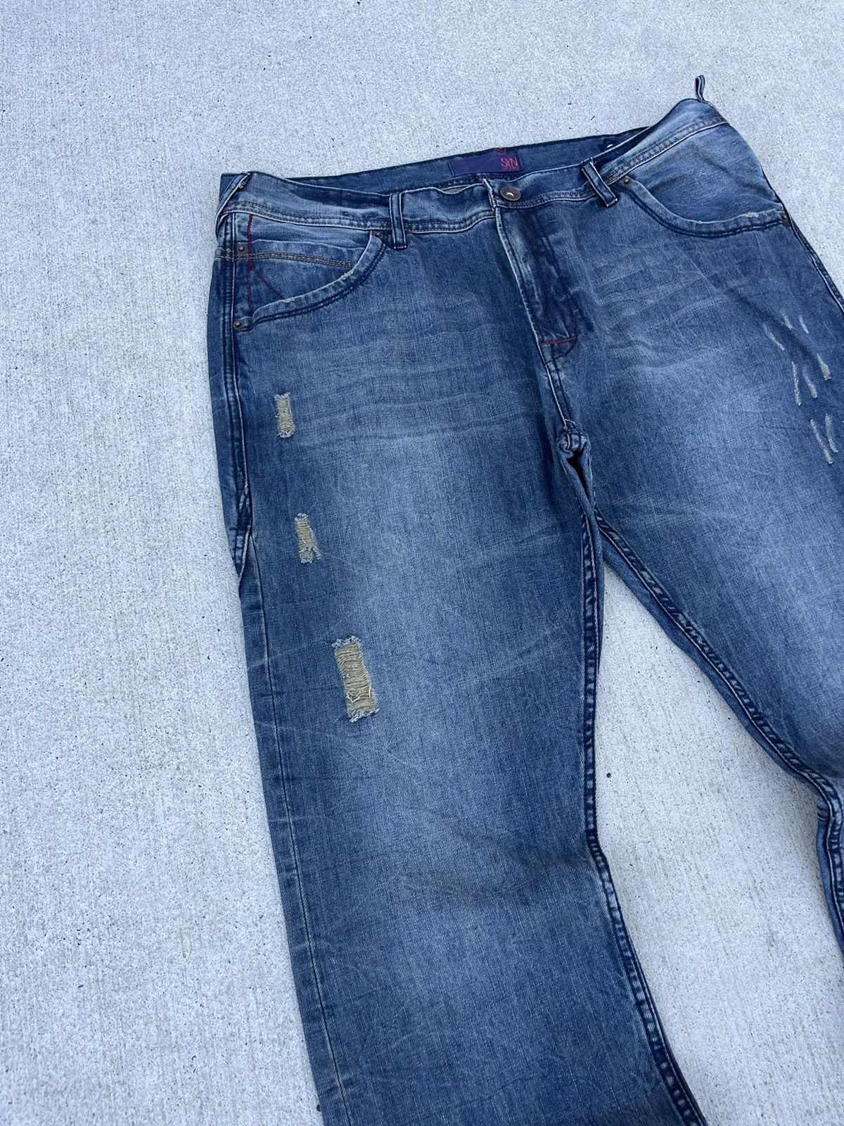 JNCO × Japanese Brand × Vintage Vintage 00’s SYN Hip-Hop Baggy Jeans Size US 40 / EU 56 - 2 Thumbnail