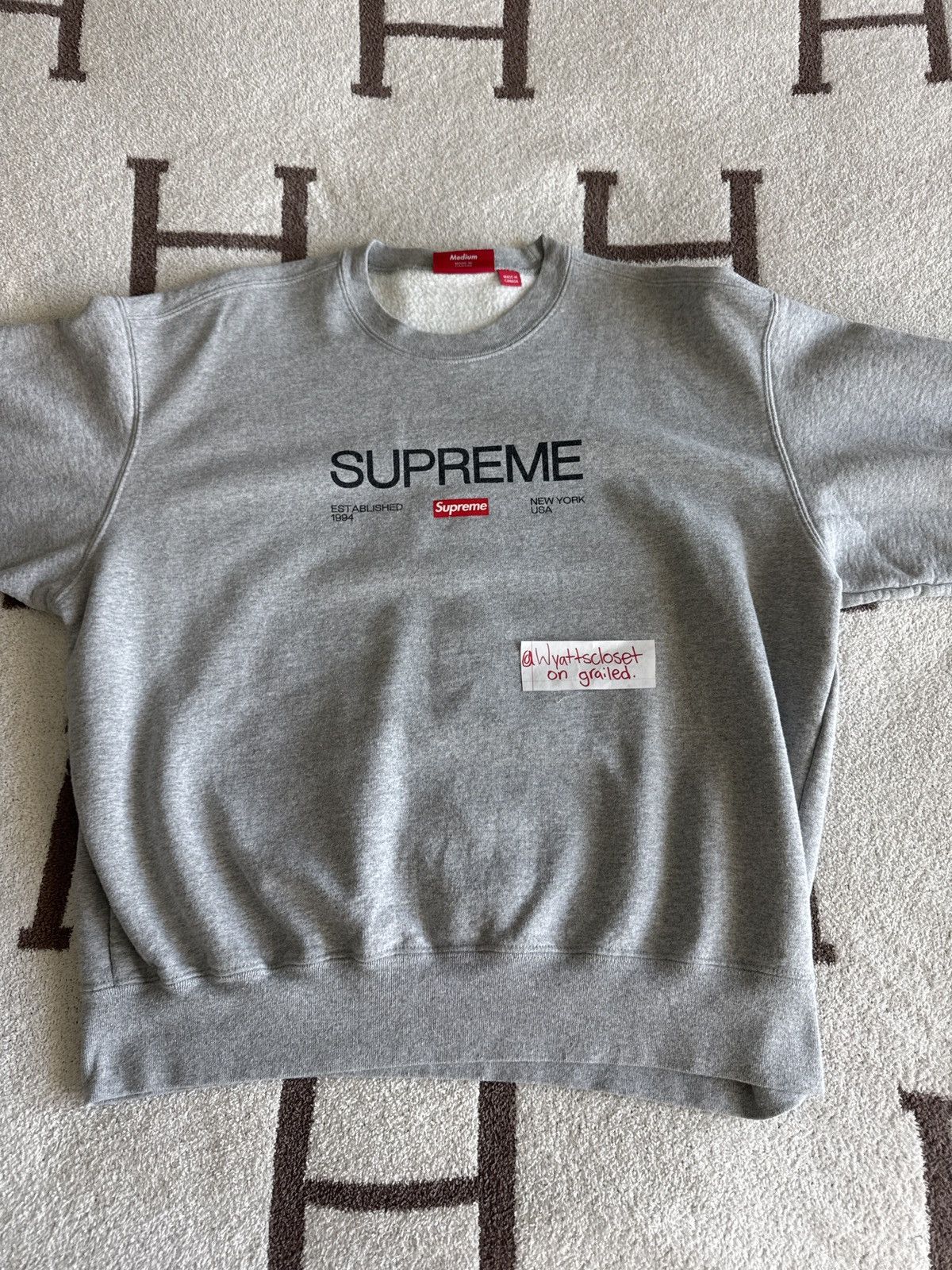 Supreme Supreme Established Crewneck Size US M / EU 48-50 / 2 - 1 Thumbnail