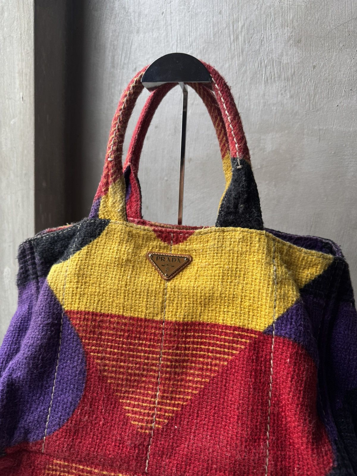 Prada Prada multicolor knitted totebag Size ONE SIZE - 2 Thumbnail