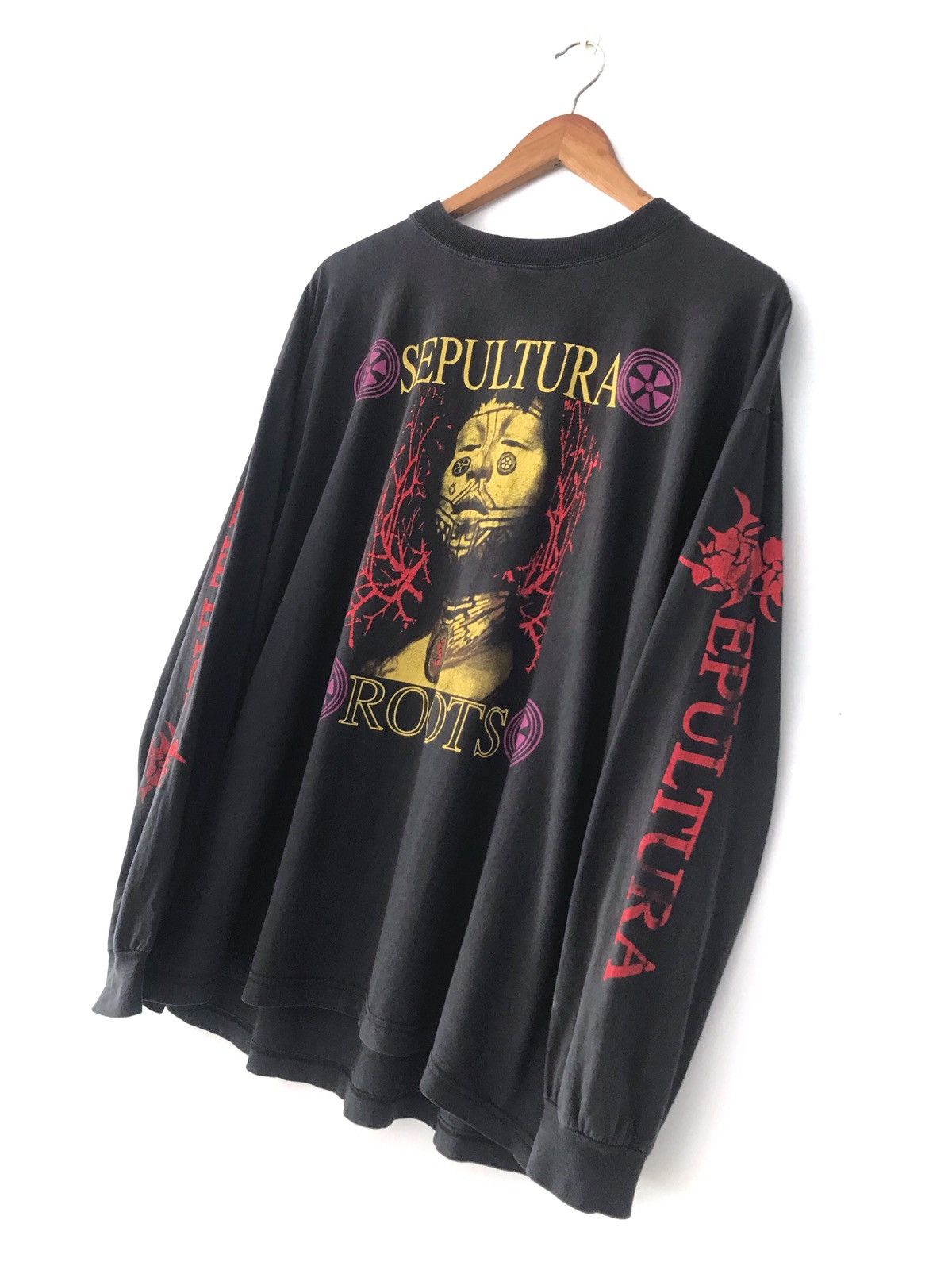 Band Tees × Vintage Sepultura 90’s Roots LS Size US XL / EU 56 / 4 - 3 Thumbnail