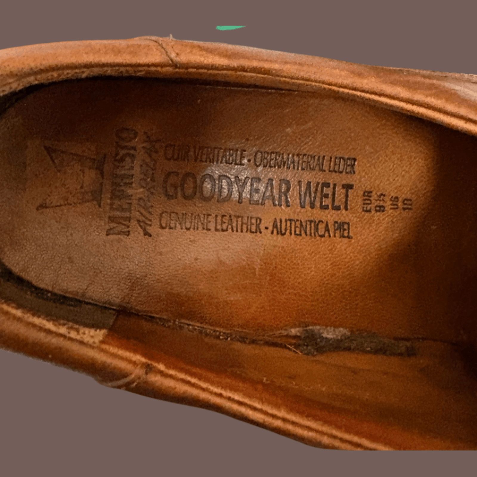 Mephisto VTG Leather Oxfords | Mephisto Brown Goodyear Welt Air Relax Size US 10 / EU 43 - 2 Thumbnail