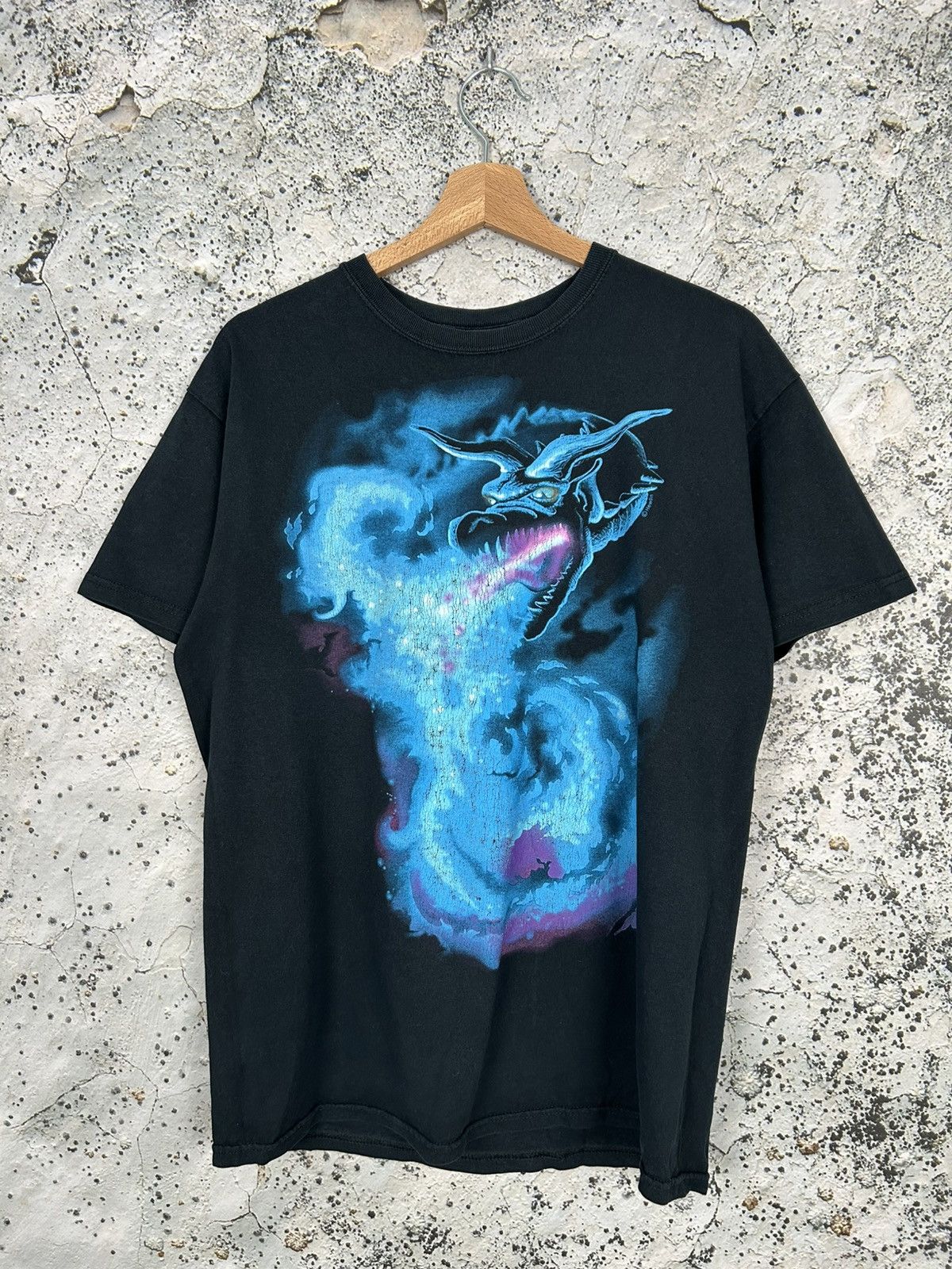 Vintage Vintage Dragon Graphic Tee Japanese 90s Skate Grunge Rock Size US M / EU 48-50 / 2 - 1 Thumbnail