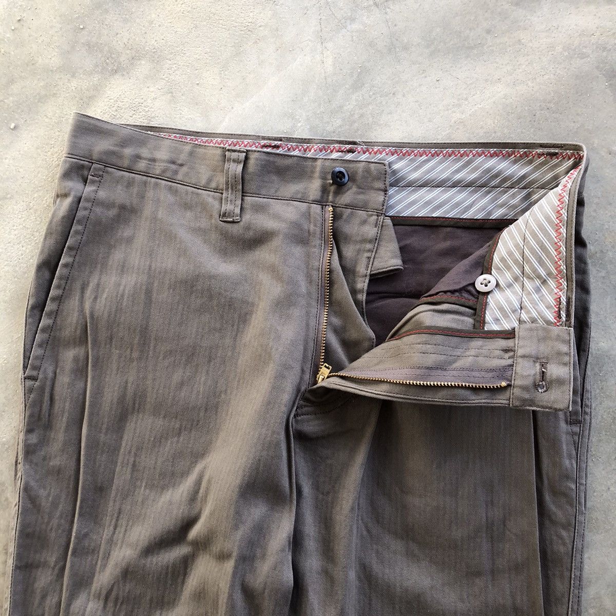 Japanese Brand × Tete Homme De Plus TETE HOMME Brown Chino Pants Size US 30 / EU 46 - 7 Thumbnail