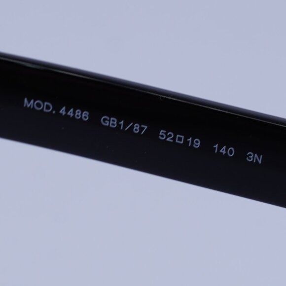 Versace Versace VE4486 GB1/87 Sunglasses Black Square Frame Size ONE SIZE - 4 Thumbnail