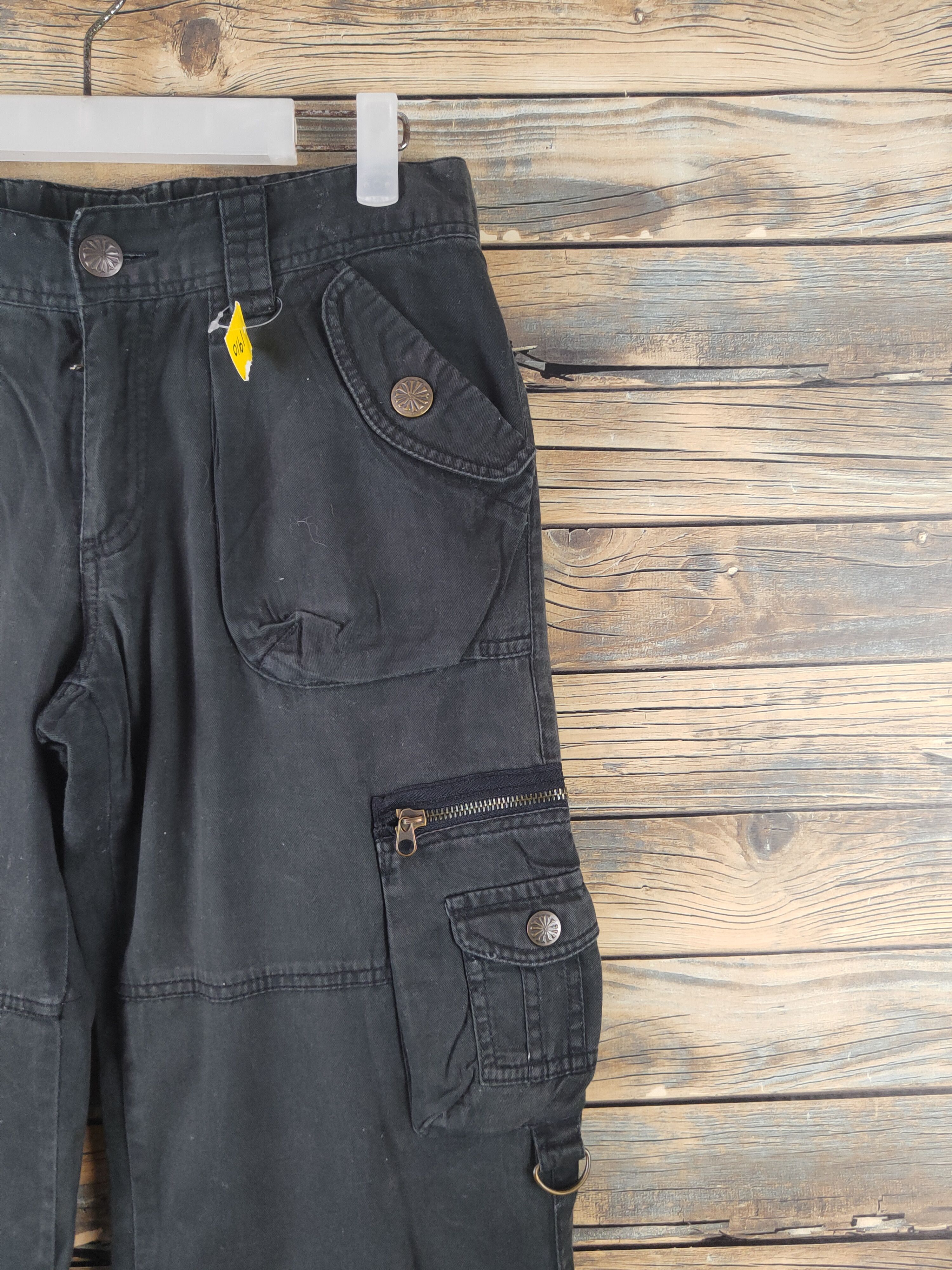 Japanese Brand DL Japanese Brand Black Multipocket Cargo Pants #1910 Size US 31 - 5 Thumbnail