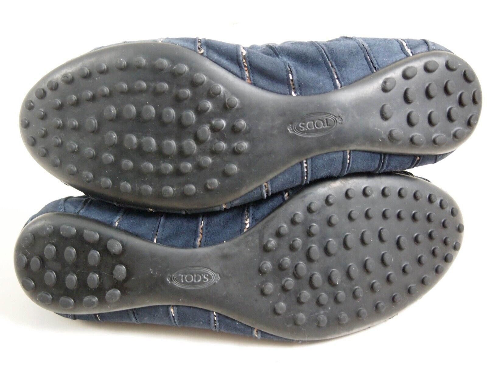 Tod's Tod's Ballet Flat Blue Suede Gold Sequins EU 37.5 US 7.5 Size US 7.5 / IT 37.5 - 6 Thumbnail