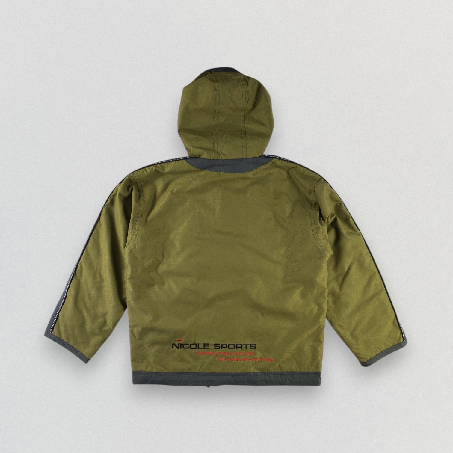Japanese Brand Vintage Nicole Sports Hooded Jacket Wading Jacket Size US L / EU 52-54 / 3 - 3 Thumbnail