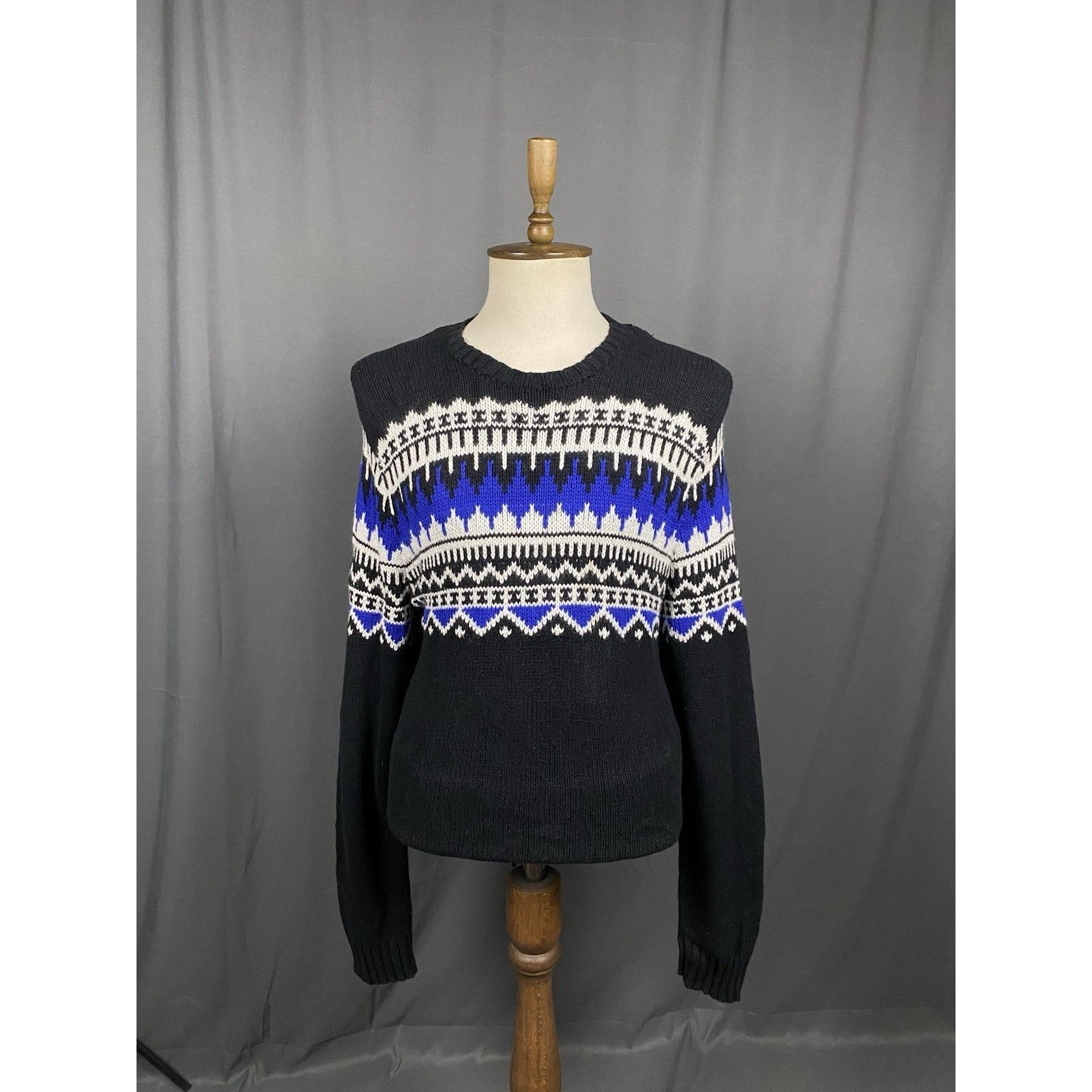 Polo Ralph Lauren Polo Ralph Lauren VTG Heavy Knitted Men's Black Crewneck Swe Size US XL / EU 56 / 4 - 3 Thumbnail