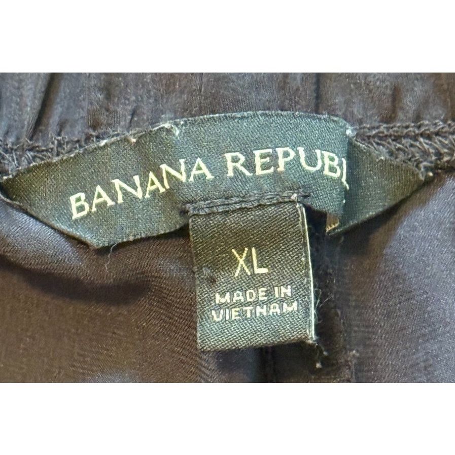Banana Republic Banana Republic Pants Women X Large Black Wide Leg Pockets Size 37" - 5 Thumbnail