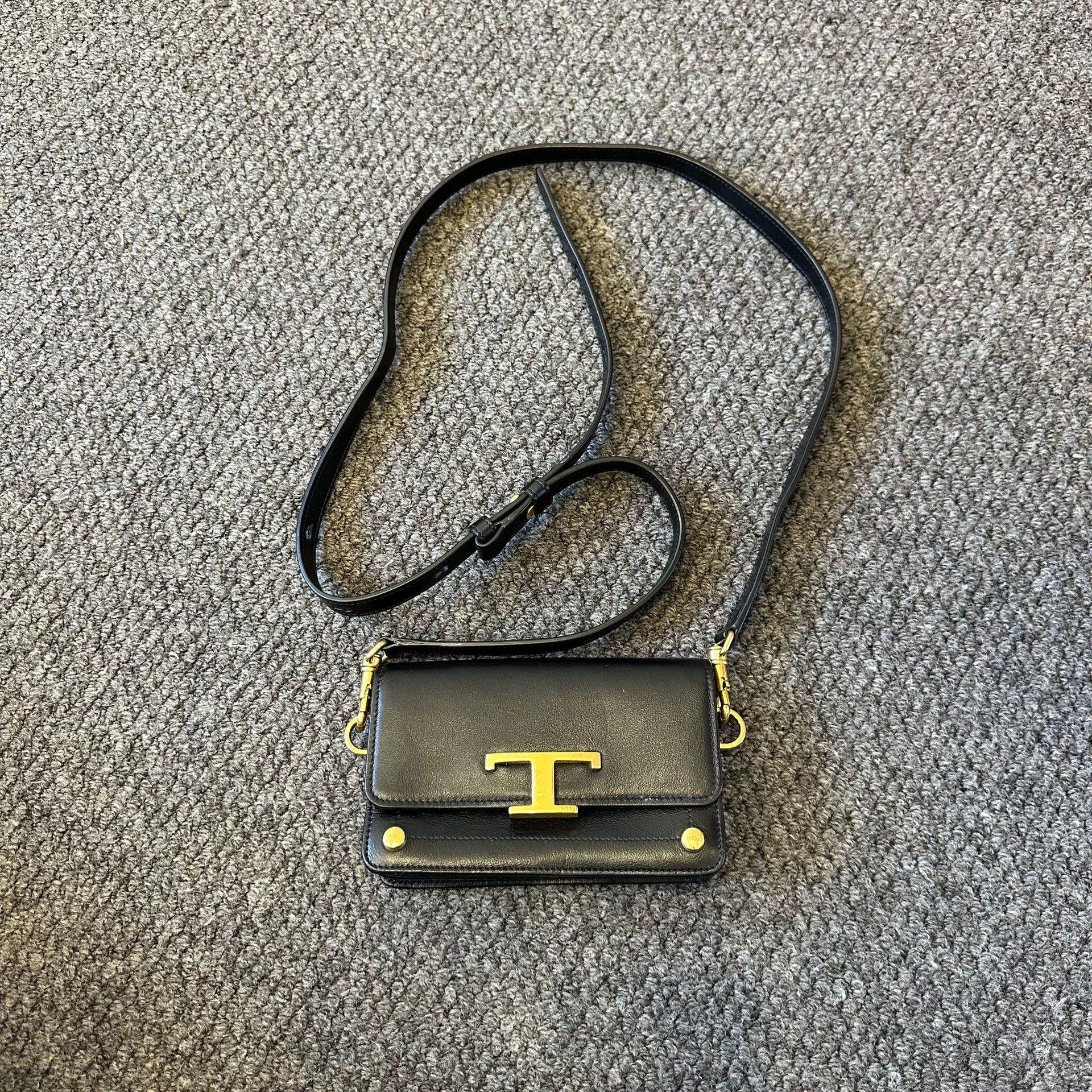 Tod's TOD'S T Logo Timeless Small Black Bag (Excellent!) Size ONE SIZE - 1 Thumbnail