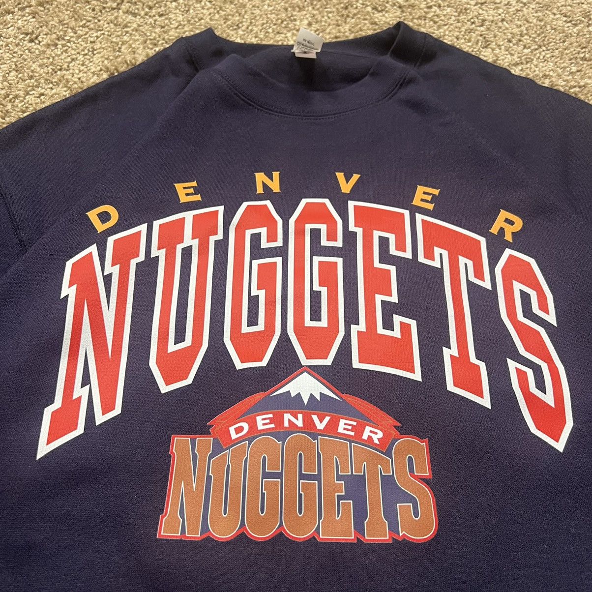 NBA × Vintage Vintage y2k Denver Nuggets 2001 NBA crewneck sweatshirt Size US XL / EU 56 / 4 - 4 Thumbnail