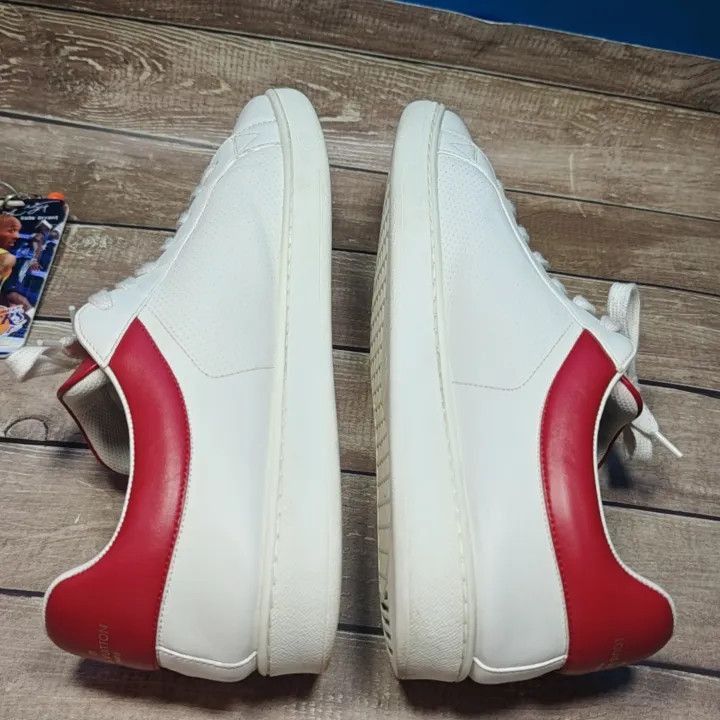 Louis Vuitton Louis Vuitton Luxembourg Casual Sneakers in White Red -2508 Size US 9.5 / EU 42-43 - 5 Thumbnail