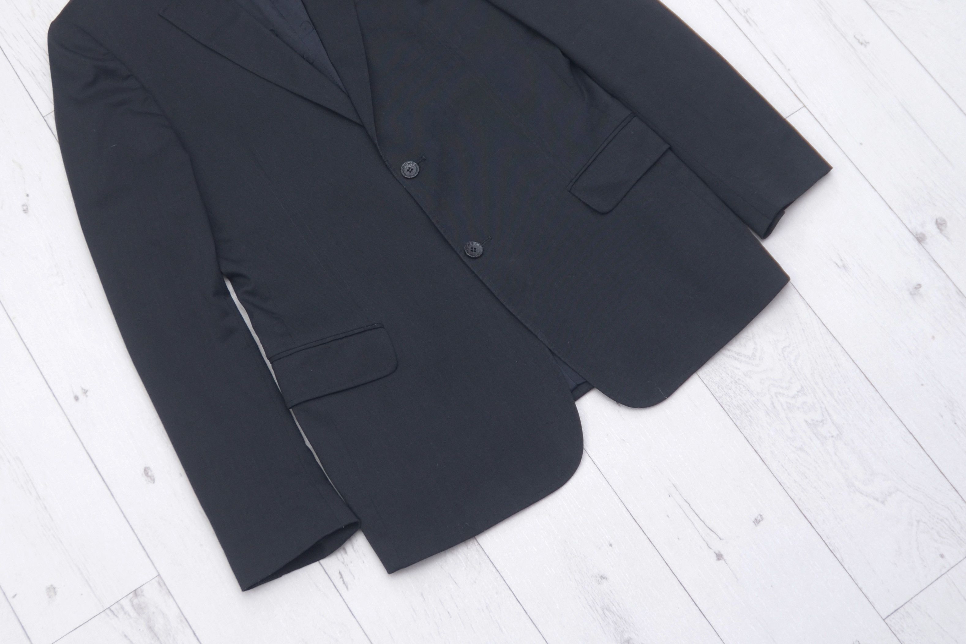 Just Cavalli Luxury Just Cavalli Solid Black Blazer Size 50 Casual Sport Size 50R - 4 Thumbnail