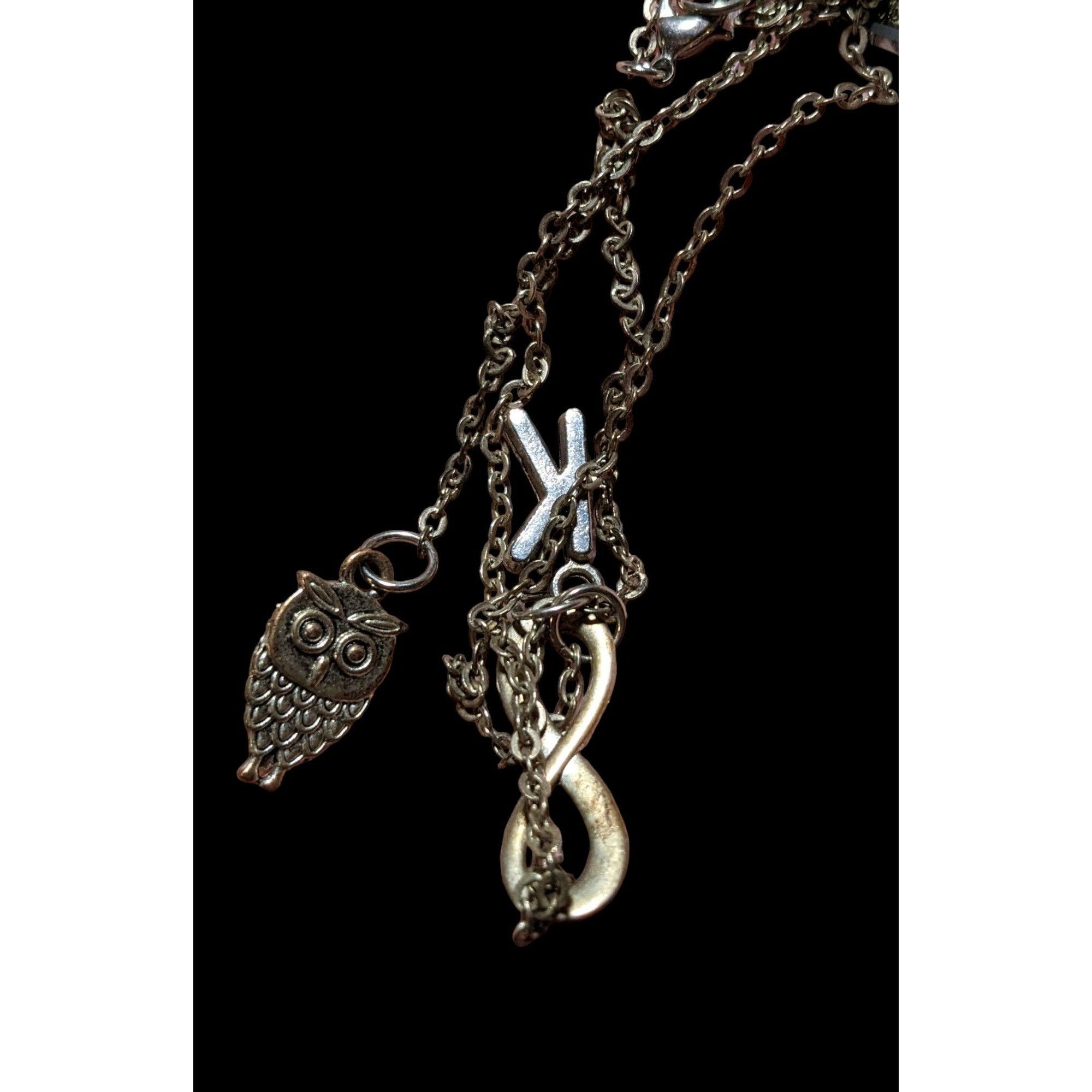 Other Infinity Owl Initial Drop Necklace Size ONE SIZE - 3 Thumbnail