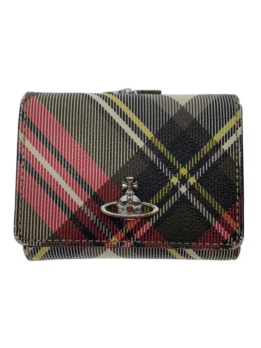Vivienne Westwood Plaid Orb Leather Wallet Size ONE SIZE - 1 Thumbnail