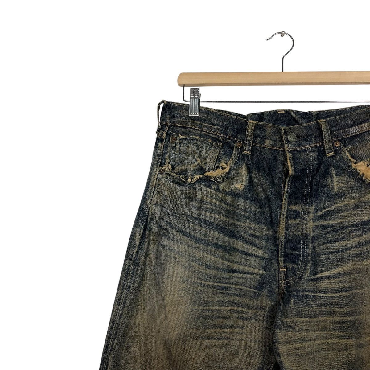 Levi's 🔥VINTAGE REPRODUCTION LEVI’S BIG E REDLINE DENIM LOT 501 Size US 34 / EU 50 - 9 Thumbnail