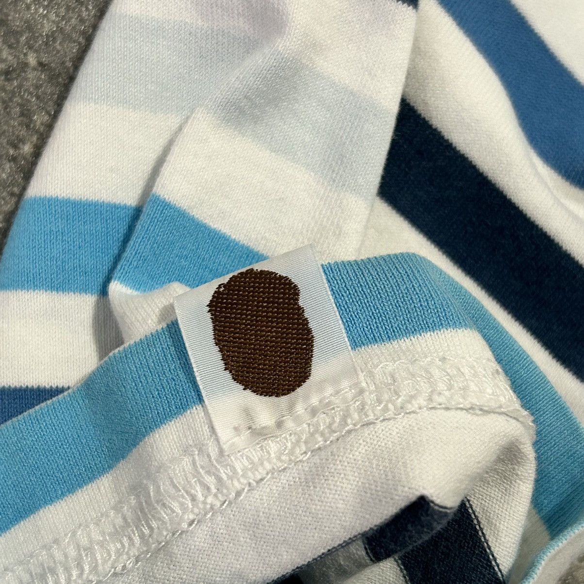 Bape OG Bape Striped College Logo Long Sleeve Size US L / EU 52-54 / 3 - 12 Thumbnail