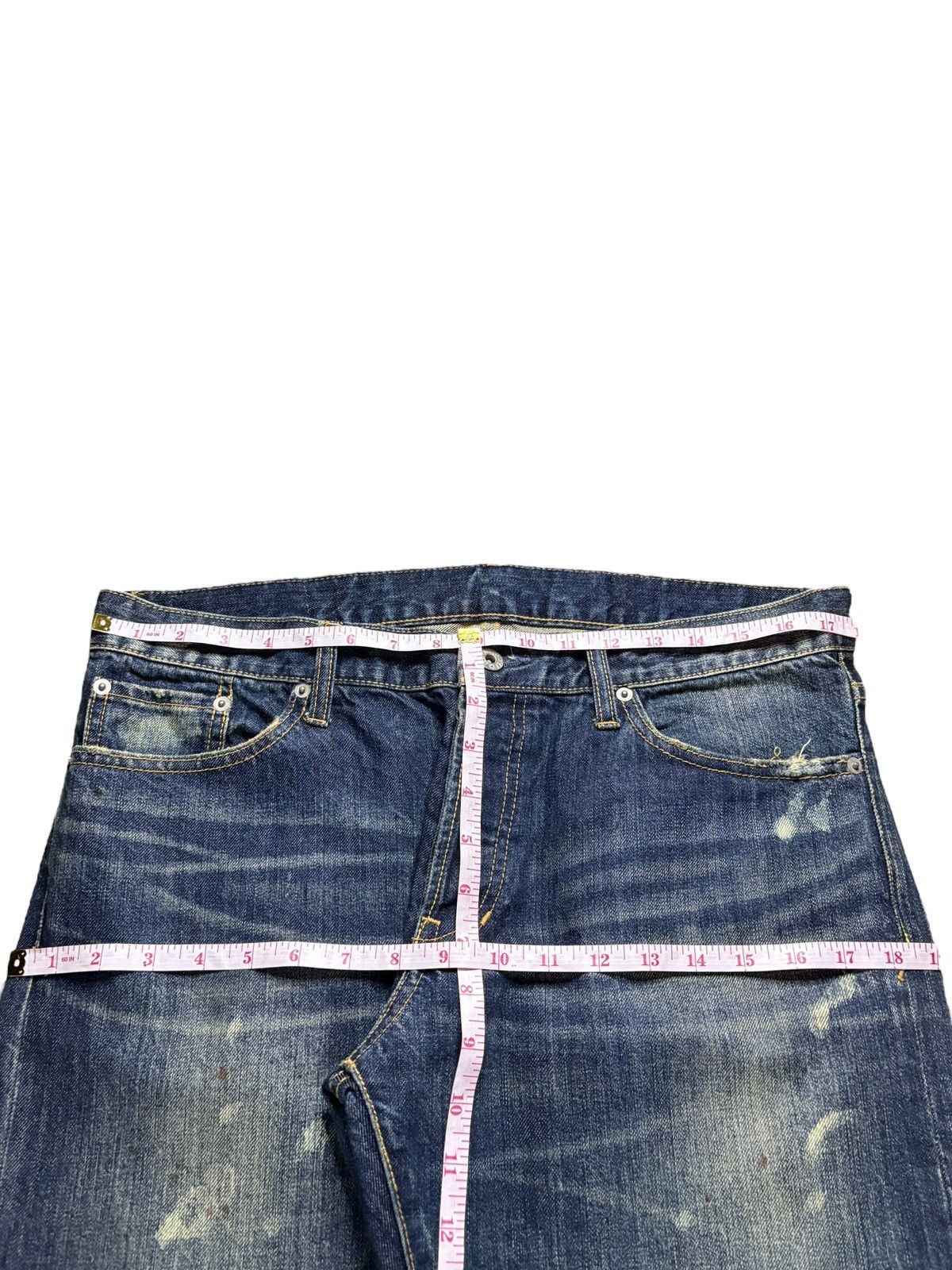 Japanese Brand Vintage Japanese Brand Acid Mud Wash Distress Ripped Jeans Size US 35 - 14 Thumbnail