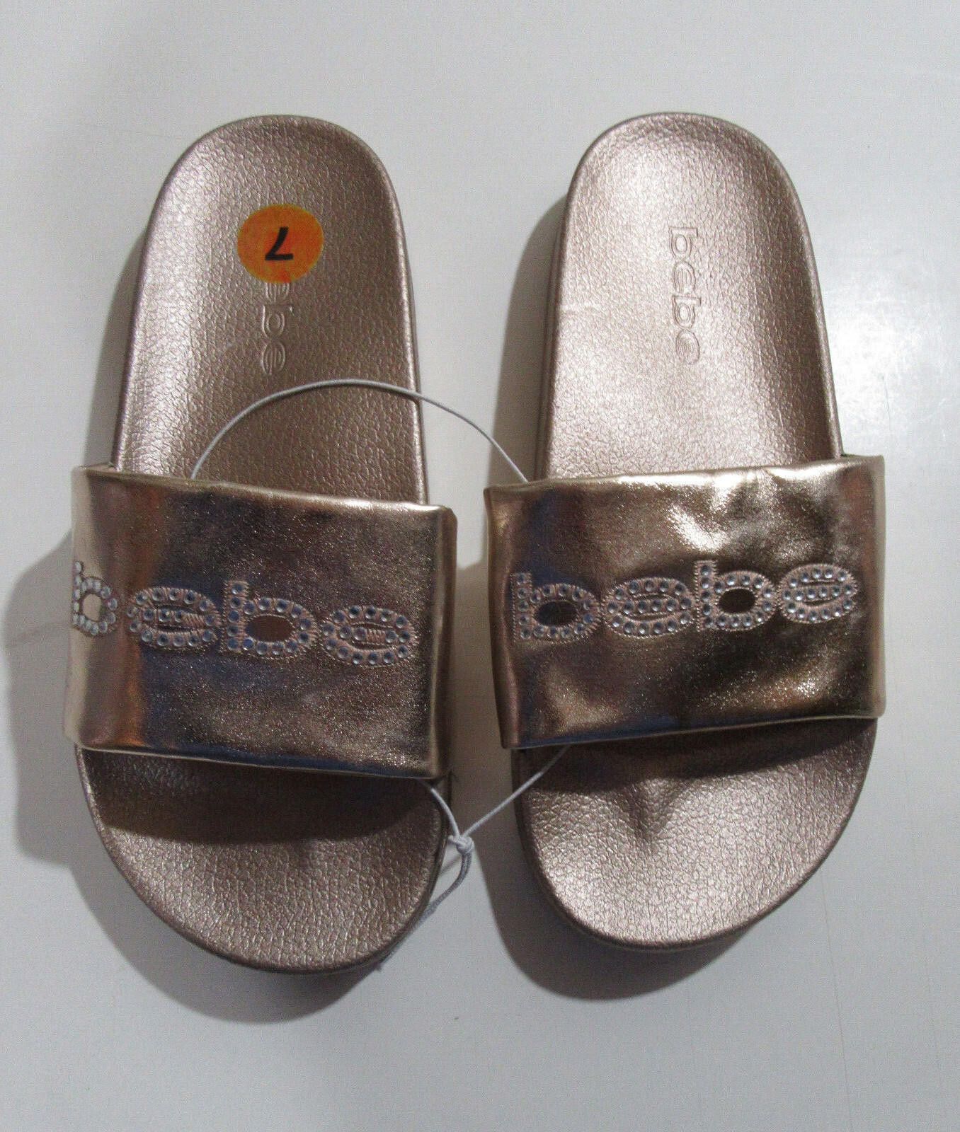 United Colors Of Benetton Bebe Felizia Slide Sandals Flip Flops Rose Gold 7 Size US 7 / IT 37 - 1 Thumbnail