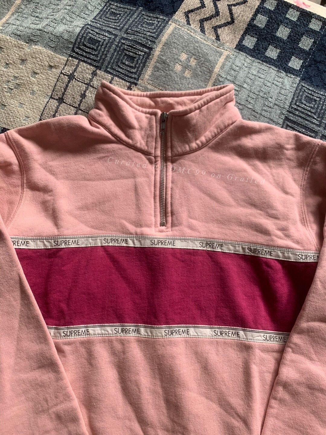 Supreme SUPREME 17SS Half Zip Rugby Sweatshirt Size US S / EU 44-46 / 1 - 1 Thumbnail
