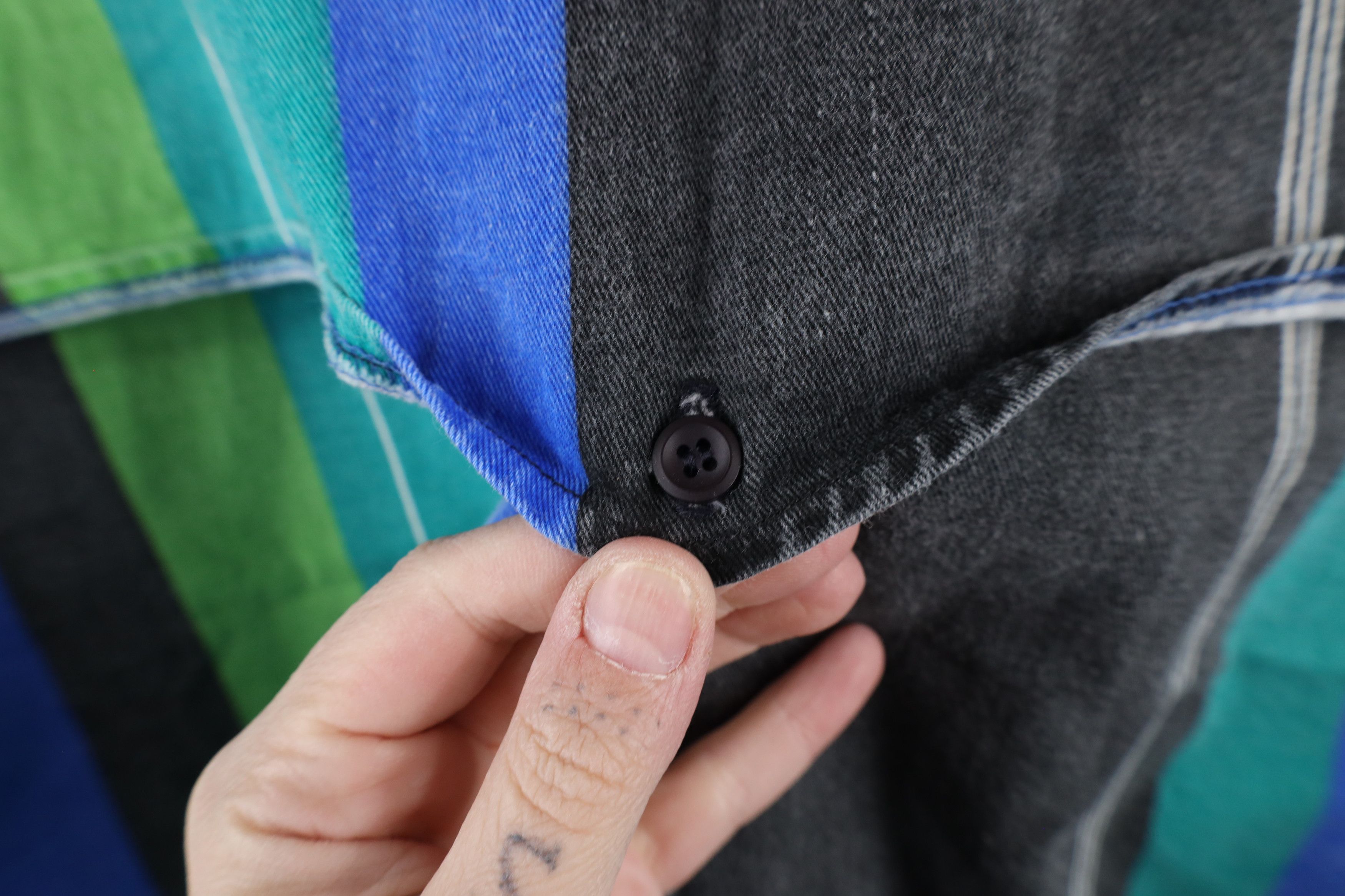 Vintage Vintage 90s Western Cowboy Band Collar Button Shirt USA Size US XL / EU 56 / 4 - 11 Thumbnail
