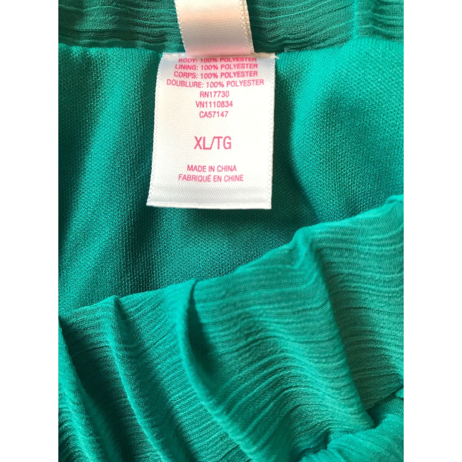 Vintage VINTAGE? No. (Xhilaration) Maxi Skirt Women XL Teal NWT High Low B542 Size 40" / US 18 - 4 Thumbnail
